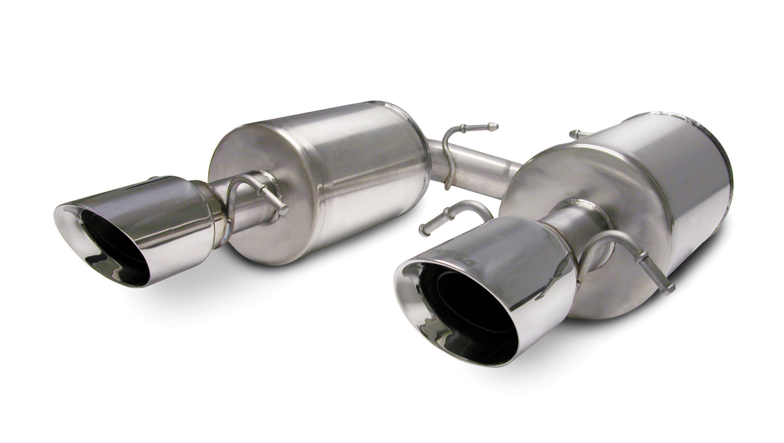 14157 2.5 Inch Axle-Back Touring Dual Exhaust 4.0 Inch Polished Tips 05-07 Cadillac STS 4.6L Stainless Steel Corsa Performance