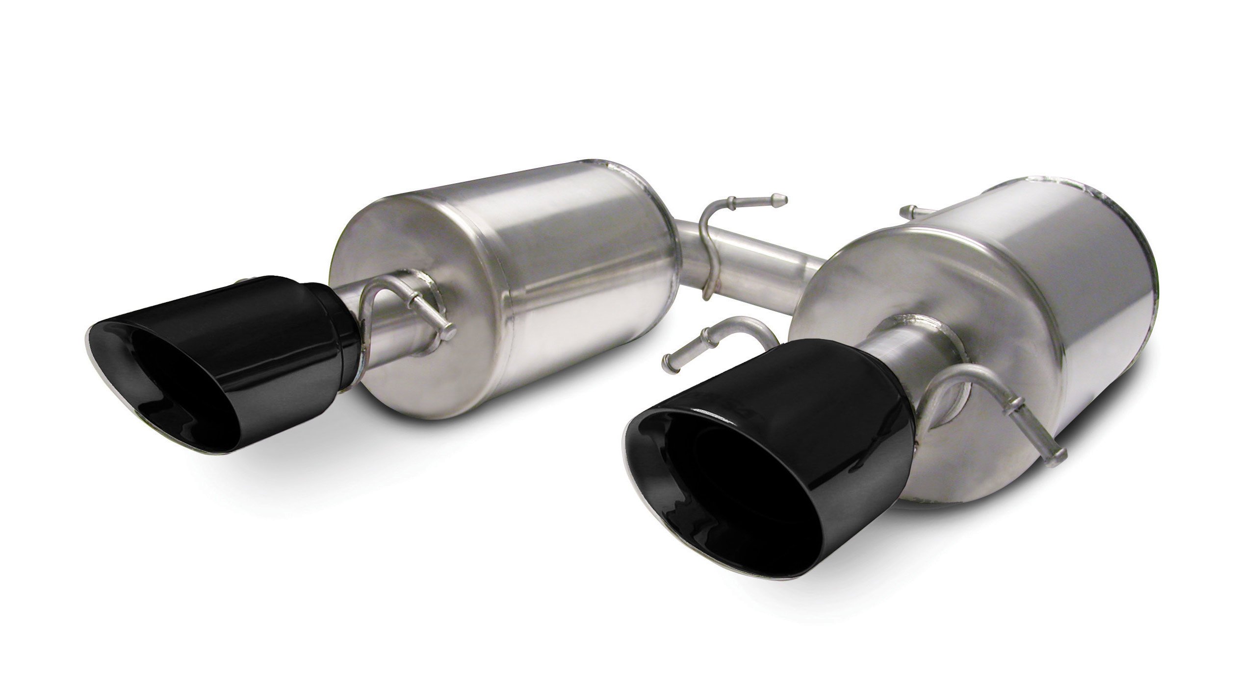 14157BLK 2.5 Inch Axle-Back Touring Dual Exhaust 4.0 Inch Black Tips 05-07 4.6L Stainless Steel Corsa Performance