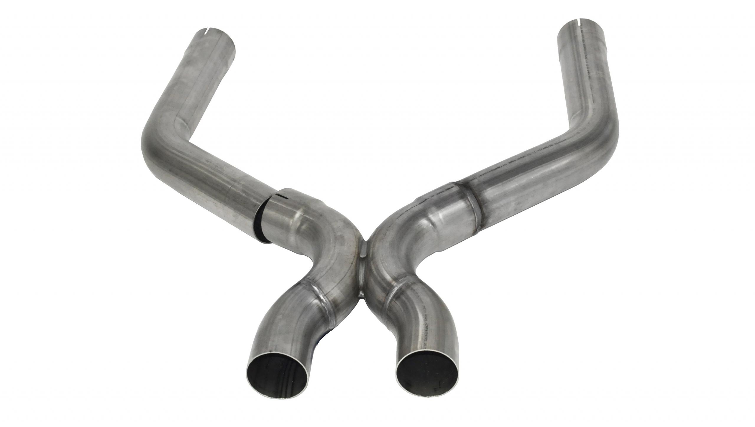 14322 X-Pipe 2.75 Inch Stainless Steel 13-14 Ford Mustang Shelby GT500 5.8L V8 Corsa Performance