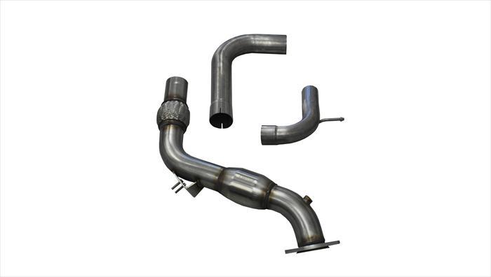 14344 3.0 Inch Exhaust Downpipe w/ 200 Cell Cat And Adapter To 3.0 Inch Cat-Back 15-17 Mustang Fastback EcoBoost 2.3T Corsa Performance