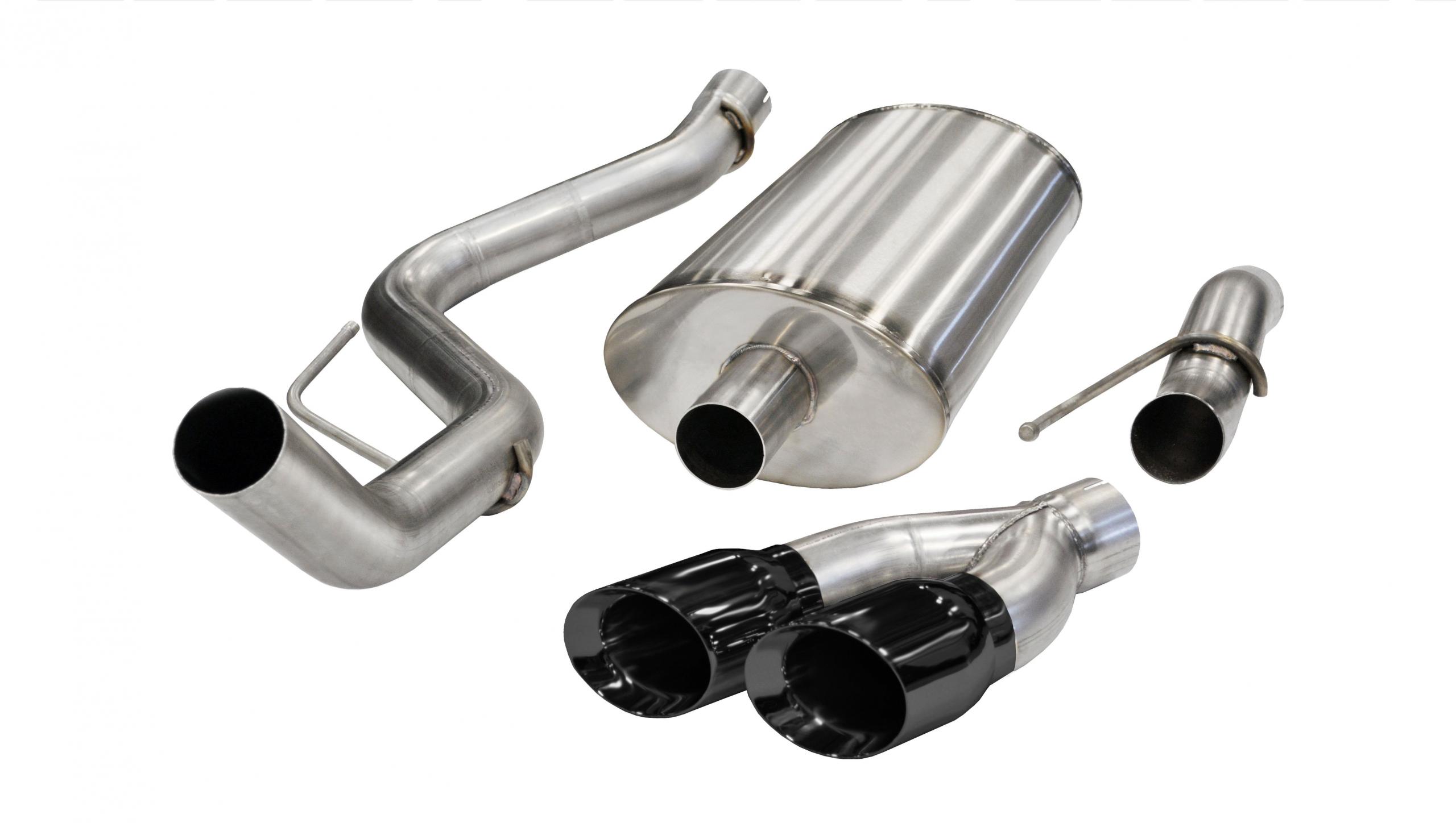 14387BLK 3.0 Inch Cat-Back Sport Single Side Exit Exhaust 4.0 Inch Black Tips 11-14 Ford F150 Raptor 6.2L V8 133/144.0 Inch Wheelbase Stainless Steel Corsa Performance