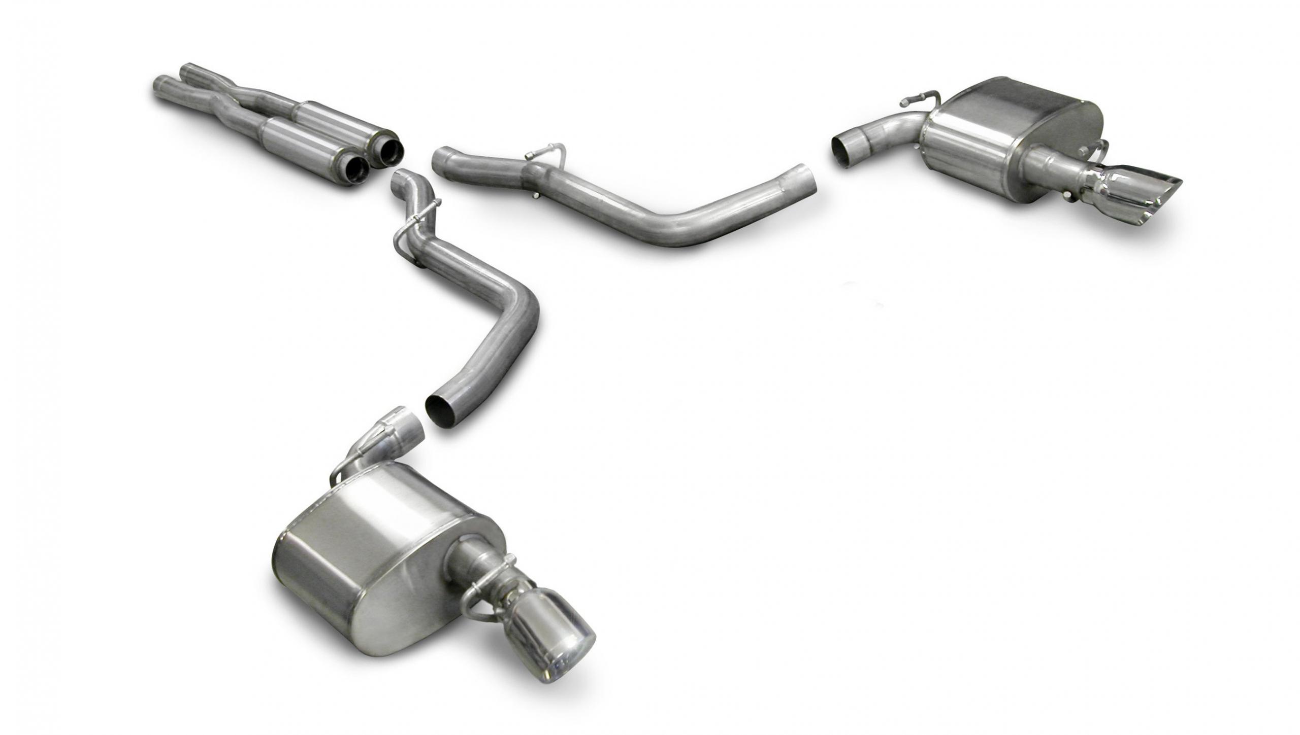 14440 2.75 Inch Cat-Back Extreme Dual Exhaust 4.0 Inch Polished Tips (No Tow Hitch) 05-10 Chrysler 300 SRT-8/Dodge Charger SRT-8/Dodge Magnum SRT-8 6.1L V8 Stainless Steel Corsa Performance