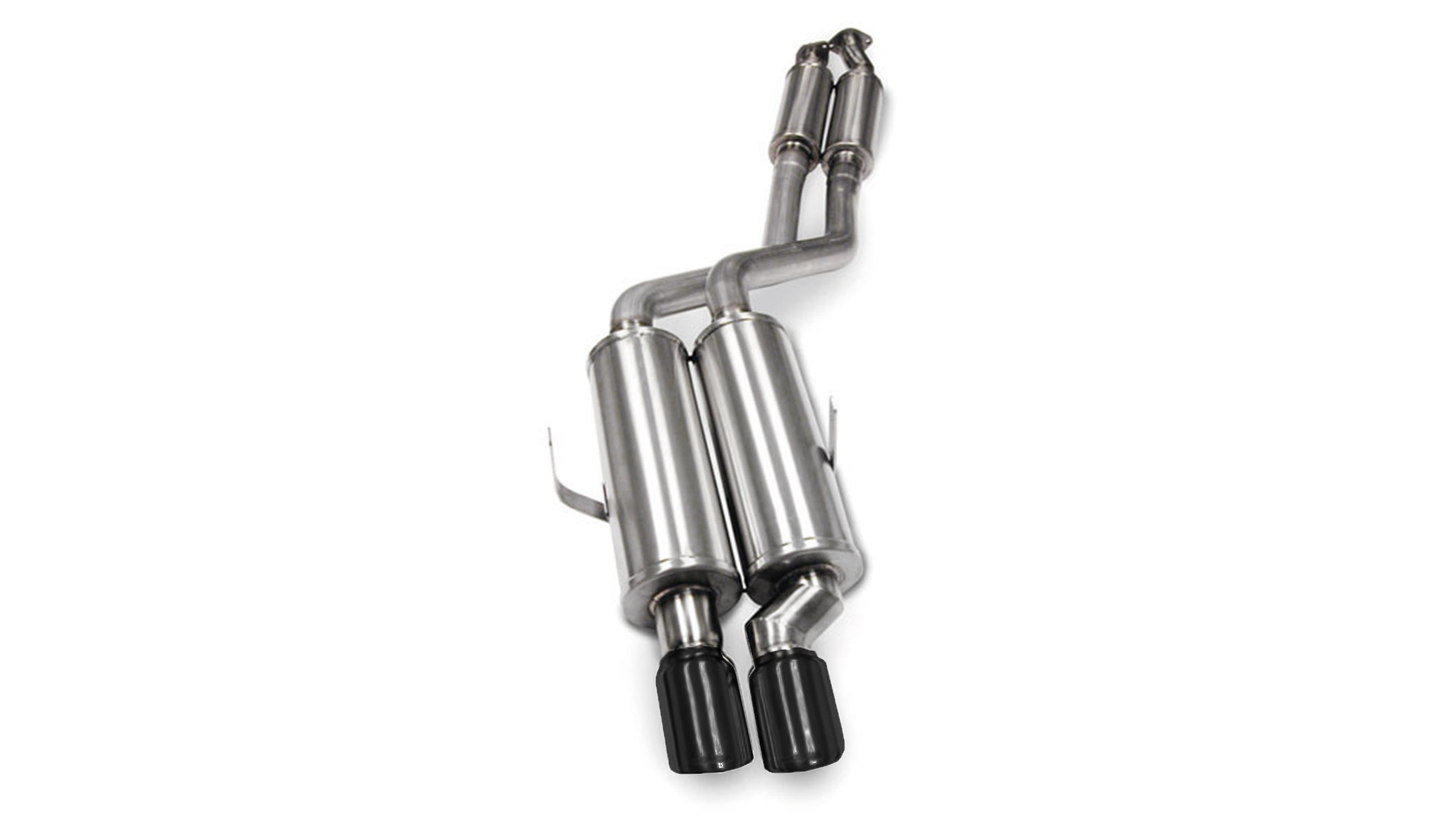 14553BLK 2.25 Inch Cat-Back Sport Single Rear Exhaust 3.0 Inch Black Tips 1992-99 BMW 325/328/M3 E36 Stainless Steel Corsa Performance