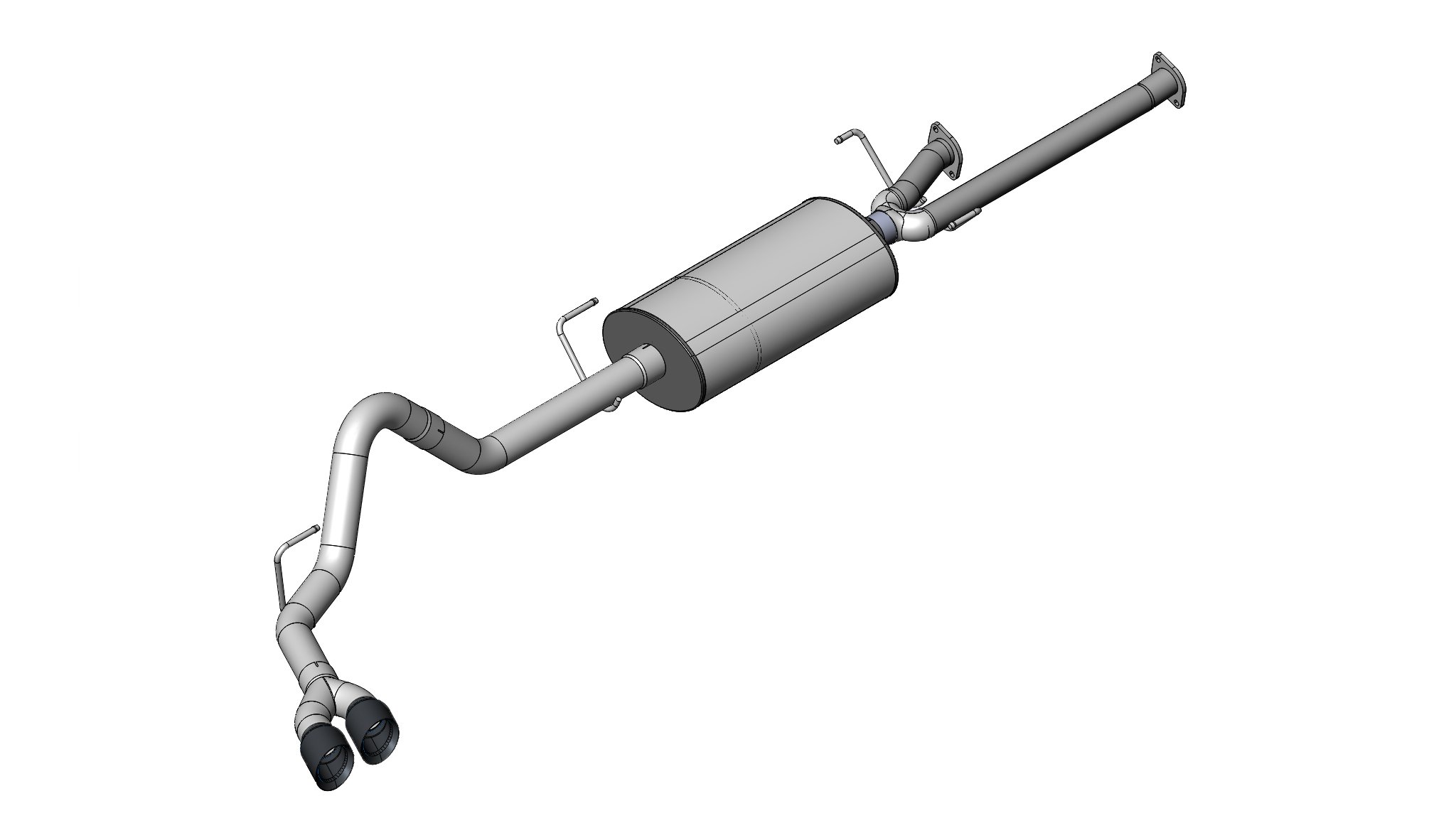 14572BLK 3.0 Inch Cat-Back Sport Single Side Exit Exhaust 4.0 Inch Black Tips 09-10 Toyota Tundra Double Cab/Crew Max 5.7L V8 Stainless Steel Corsa Performance