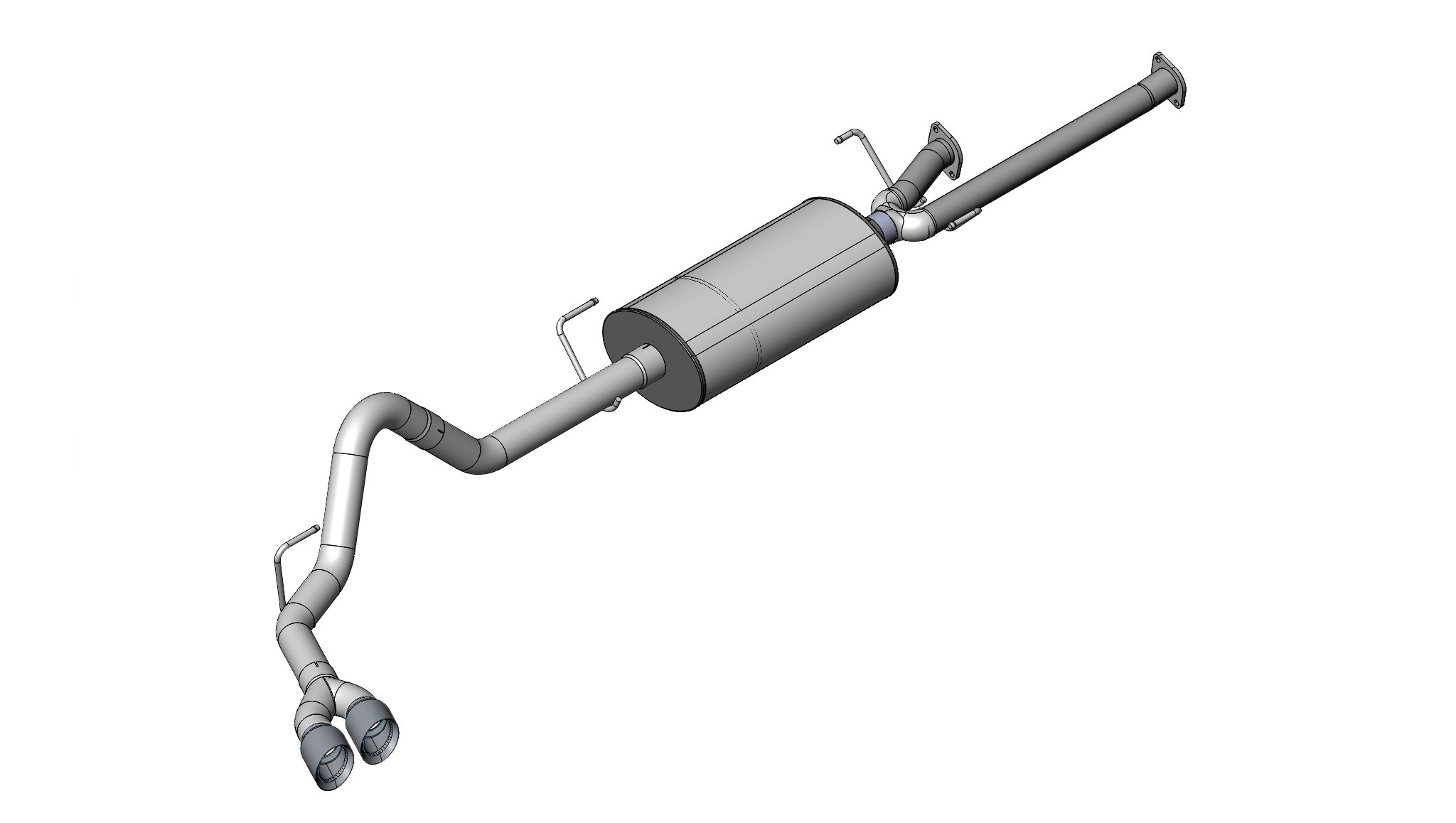 14577 3.0 Inch Cat-Back Sport Single Side Exit Exhaust 4.0 Inch Polished Tips 07-08 Toyota Tundra Double Cab/Crew Max 5.7L V8 Stainless Steel Corsa Performance