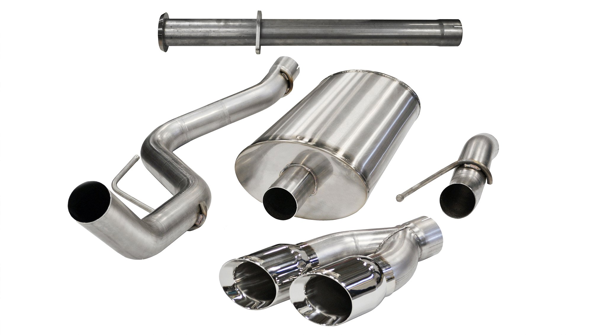 14760 Cat-Back Xtreme Single Side Exit Exhaust 4.0 Inch Polished Tips 11-14 Ford F150 Raptor 6.2L V8 144.0 Inch Wheelbase Stainless Steel Corsa Performance