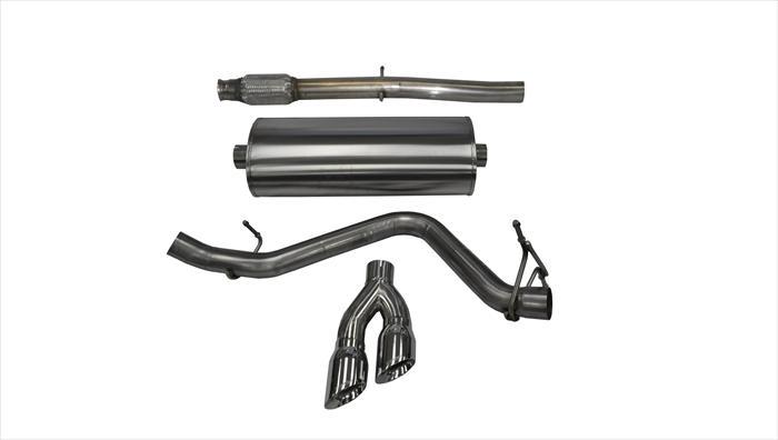 14848 3.0 Inch Cat-Back Touring Single Side Exit Exhaust 4.0 Inch Polished Tips 14-Present Silverado/Sierra 1500 Double/Crew Cab/Short/Standard Bed 5.3L V8 143.5 Inch WB Stainless Steel Corsa Performance
