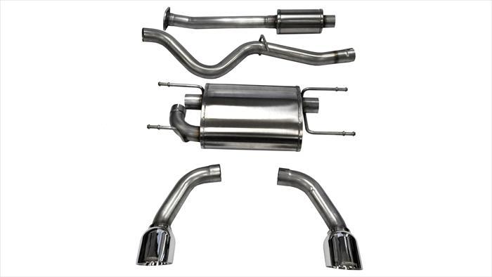 14864 2.5 Inch Cat-Back Sport Dual Rear Exhaust 4.5 Inch Polished Tips 12-Pres Subaru BRZ/Toyota 86 12-16 Scion FR-S Coupe 2.0L Stainless Steel Corsa Performance