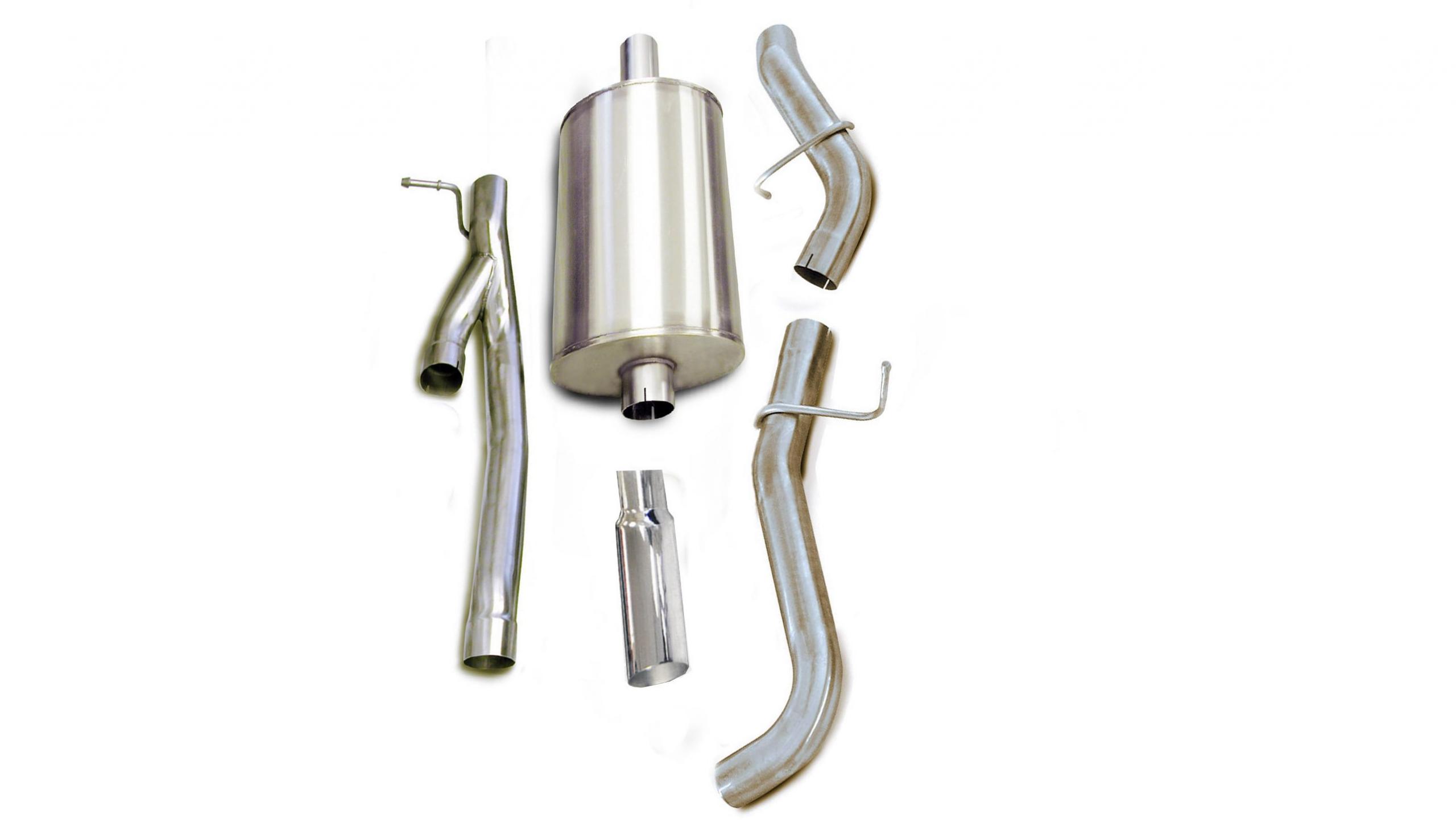 24240 3.0 Inch Cat-Back Sport Single Side Exit Exhaust 4.0 Inch Slash Cut Polished Tip 02-06 Silverado/Sierra 1500 Crew Cab/Short Bed/Extended Cab/Standard Bed 6.0L/6.2L V8 143.5 Inch WB Stainless Steel dB by Corsa Performance