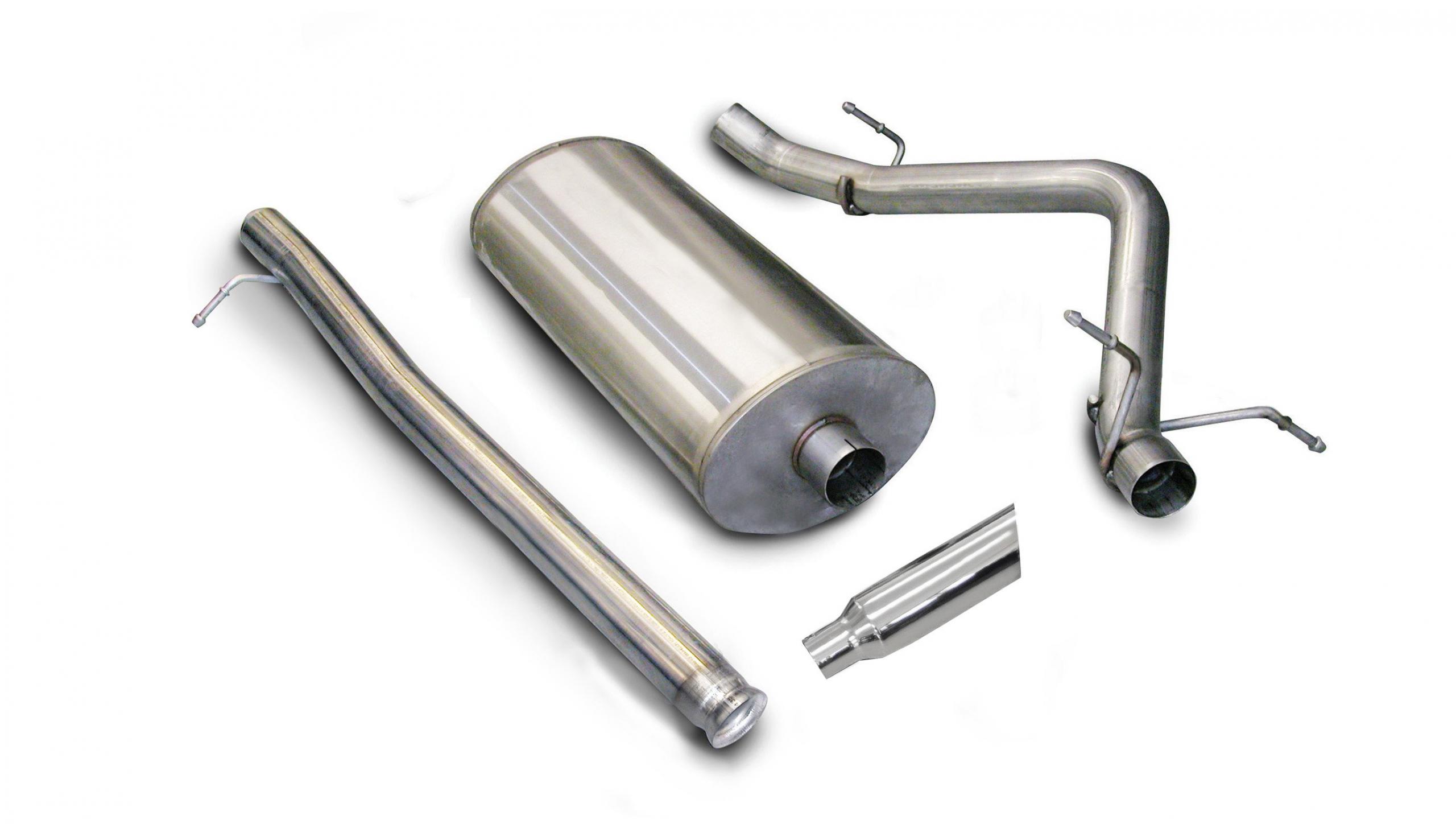 24258 3.0 Inch Cat-Back Sport Single Side Exit Exhaust 4.0 Inch Slash Cut Polished Tip 07-08 Silverado/Sierra 1500 Regular Cab/Standard Bed 4.8L/5.3L/6.0L V8 119 Inch WB Stainless Steel dB by Corsa Performance