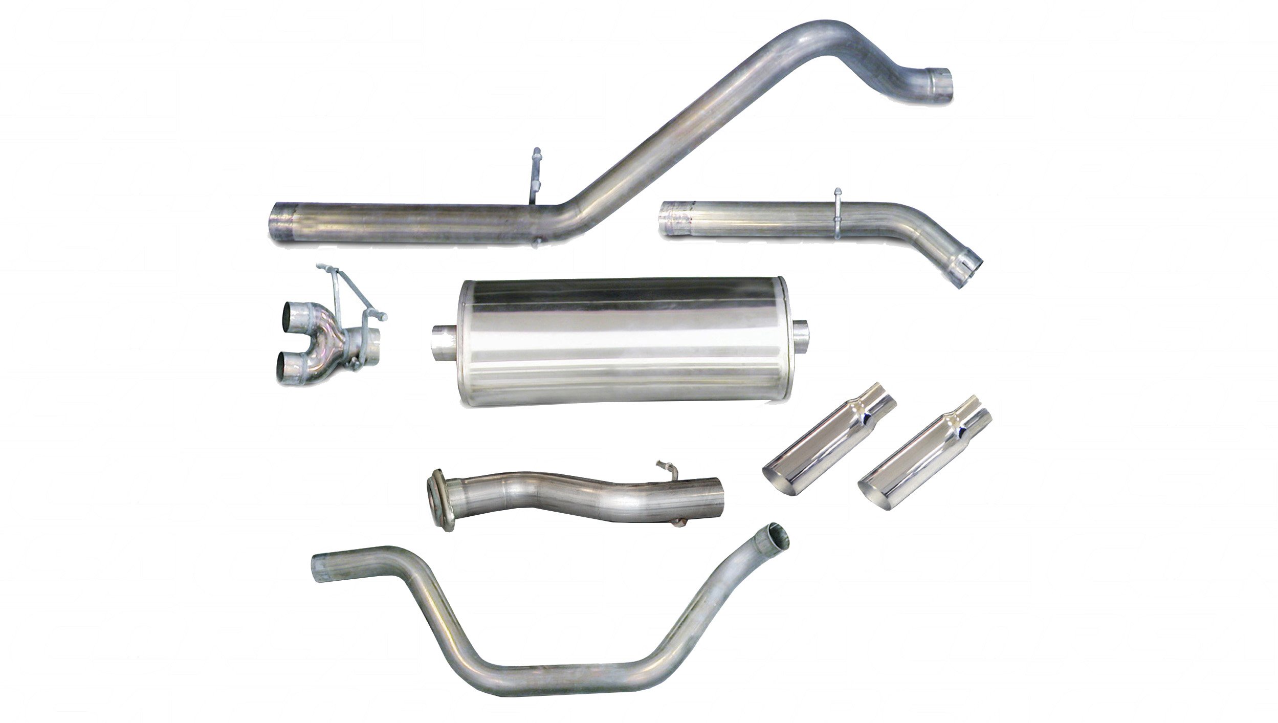24516 3.0 Inch Cat-Back Sport Dual Rear Exit Exhaust 4.0 Inch Slash Cut Polished Tips 07-09 Silverado/Sierra Denali 1500 Crew Cab/Short Bed/Extended Cab/Standard Bed 6.2L V8 143.5 Inch WB Stainless Steel dB by Corsa Performance