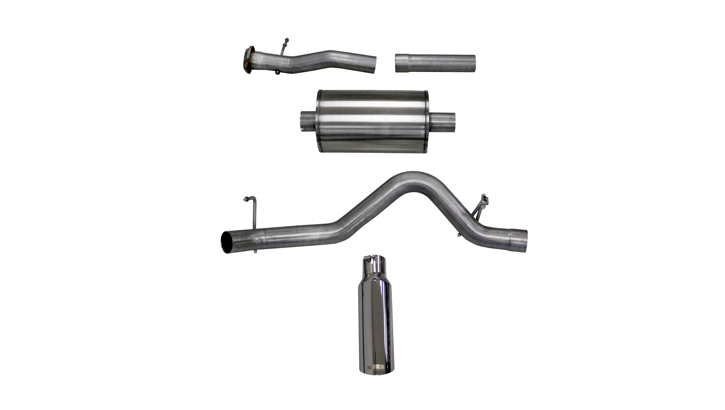 24744 3.0 Inch Cat-Back Sport Single Side Exit Exhaust 4.0 Inch Slash Cut Polished Tip 15-16 Chevy Colorado/GMC Canyon Crew Cab/Short/Long Bed/Extended Cab/Long Bed 3.6L V6 128/140.5 Inch WB Stainless Steel dB by Corsa Performance