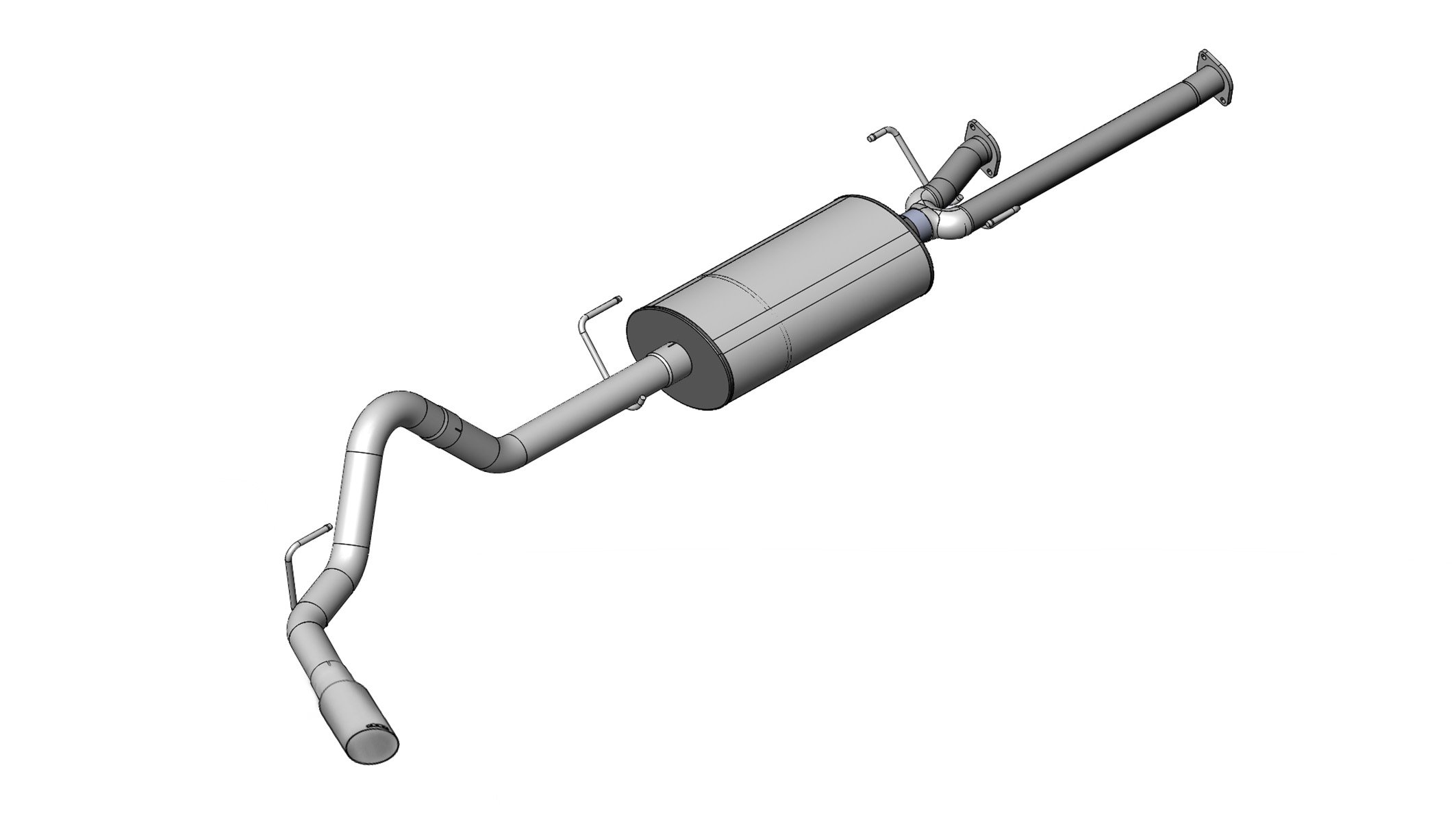 24916 3.0 Inch Cat-Back Sport Single Side Exit Exhaust 4.0 Inch Slash Cut Polished Tip 11-Present Toyota Tundra Double Cab/Crew Max 5.7L V8 145.7 Inch Wheelbase Stainless Steel dB by Corsa Performance