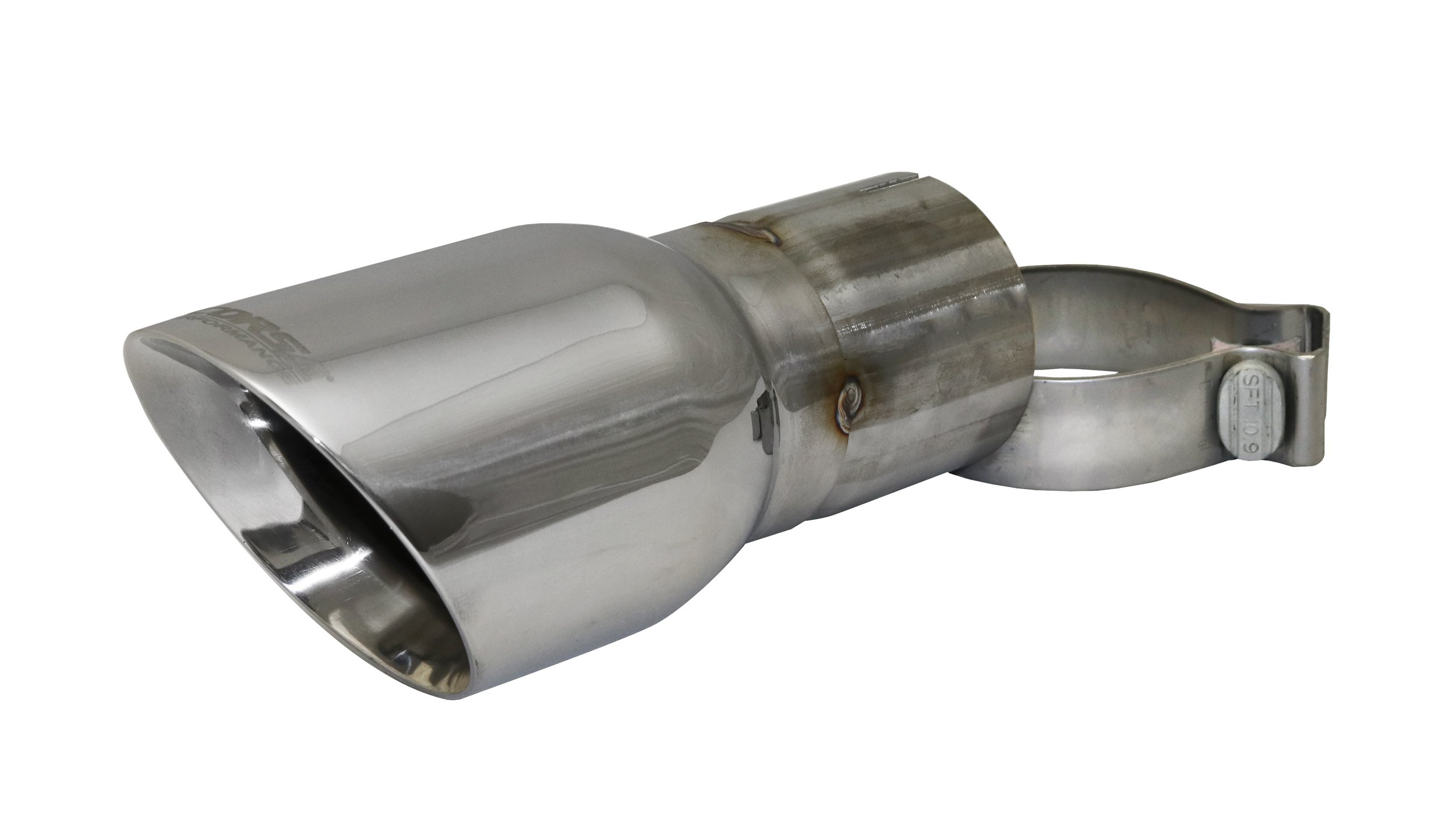 TK006 Single 4.0 Inch Polished Pro-Series Tip (Clamp Included) 3.0 Inch Inlet Universal Stainless Steel Corsa Performance