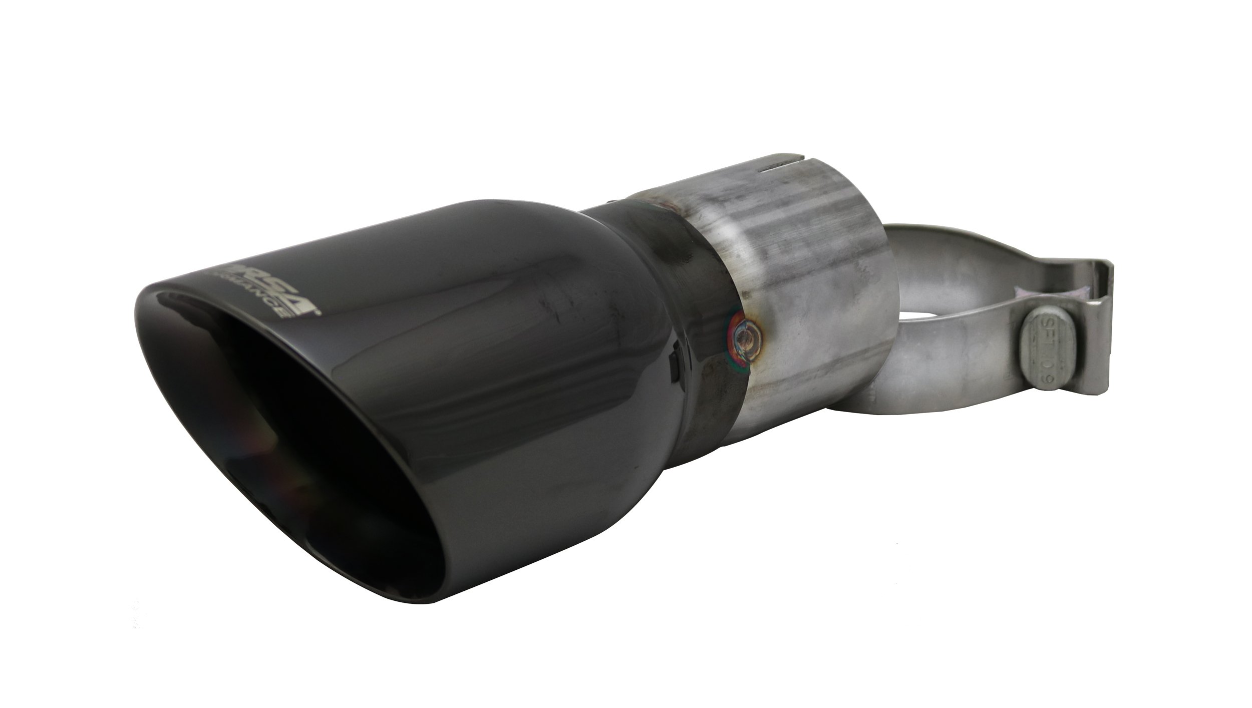 TK006BLK Single 4.0 Inch Black Pro-Series Tip (Clamp Included) 3.0 Inch Inlet Universal Stainless Steel Corsa Performance