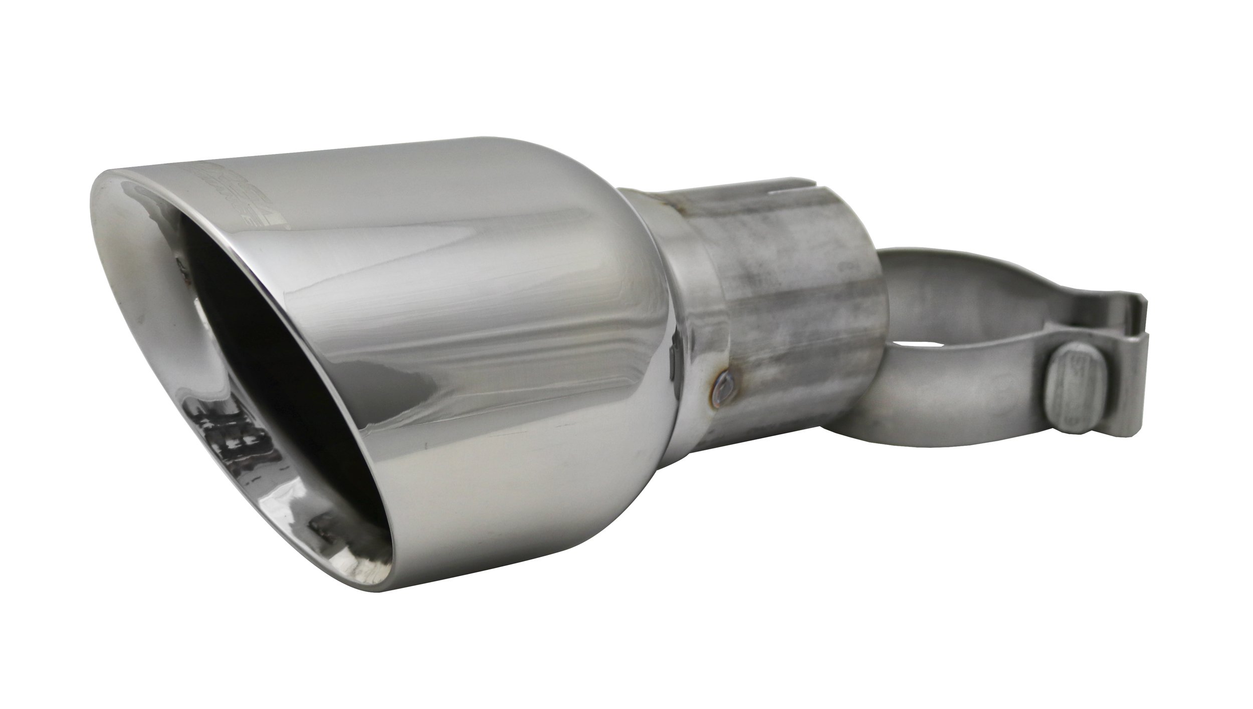 TK008 Single 4.5 Inch Polished Pro-Series Tip (Clamp Included) 2.75 Inch Inlet Universal Stainless Steel Corsa Performance