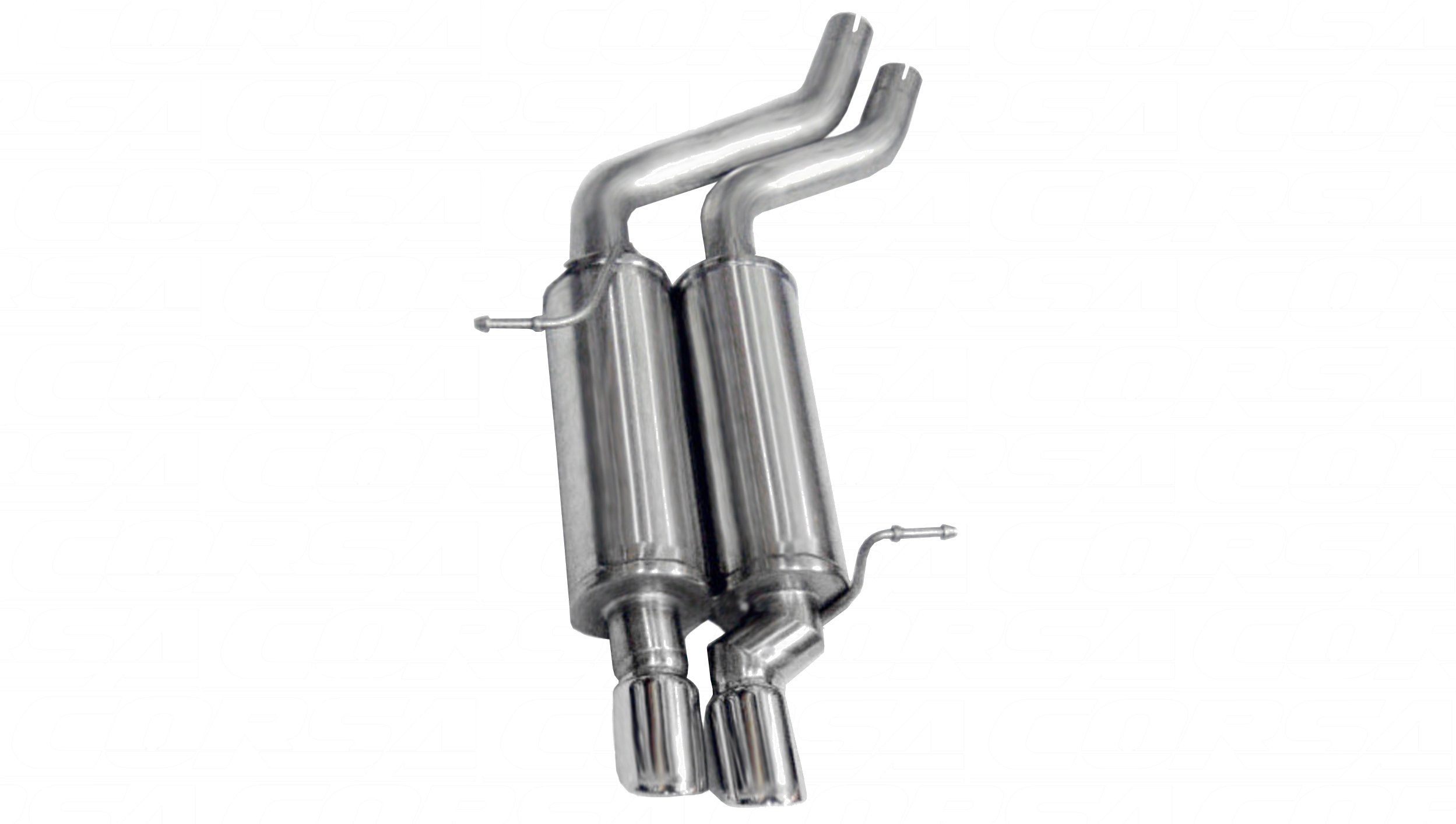 14559 2.25 Inch Axle-Back Sport Dual Exhaust 3.0 Inch Polished Tips 01-06 BMW 325i/325ci E46/E36 Convertible/Sedan Stainless Steel Corsa Performance