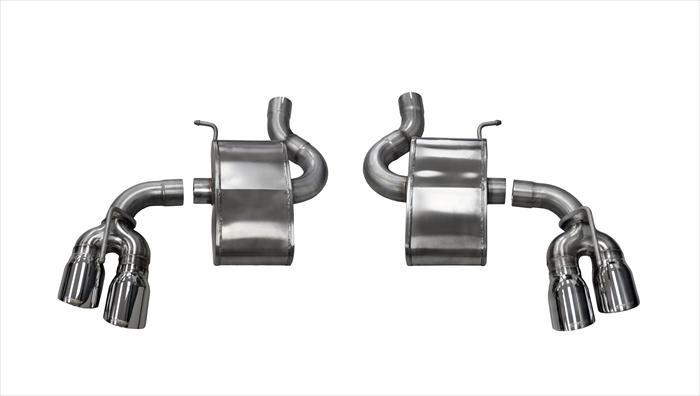 14784 2.75 Inch Axle-Back Xtreme Dual Exhaust 4.0 Inch Polished Tips 16-19 Chevy Camaro SS/17-18 Camaro ZL1 6.2L V8 Stainless Steel Corsa Performance