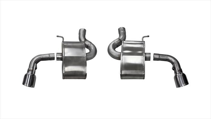 14785 2.75 Inch Axle-Back Xtreme Dual Exhaust 4.5 Inch Polished Tips 16-19 Chevy Camaro SS 6.2L V8 Stainless Steel Corsa Performance