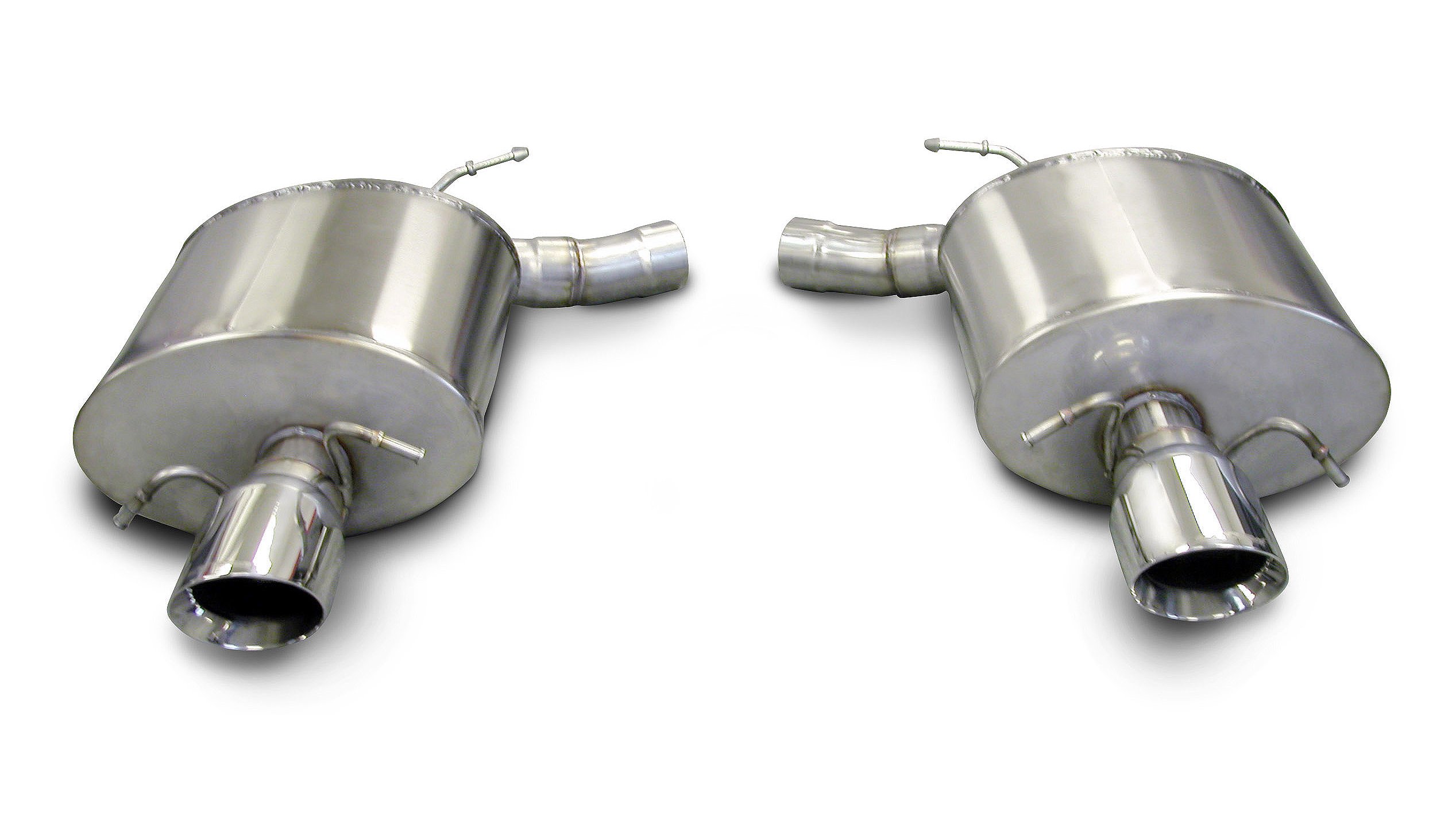 14940 2.5 Inch Axle-Back Touring Dual Exhaust 4.0 Inch Polished Tips 09-14 Cadillac CTS-V Sedan 6.2L V8 Stainless Steel Corsa Performance