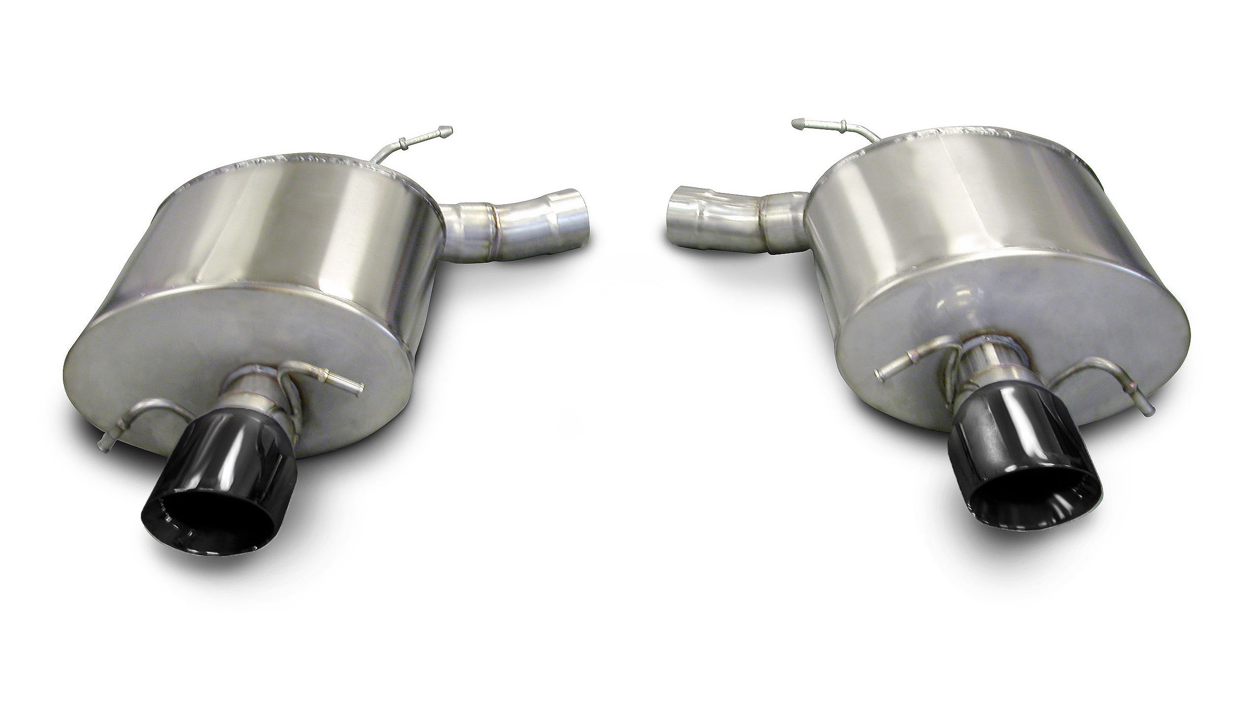 14940BLK 2.5 Inch Axle-Back Touring Dual Exhaust 4.0 Inch Black Tips 09-14 Cadillac CTS-V Sedan 6.2L V8 Stainless Steel Corsa Performance