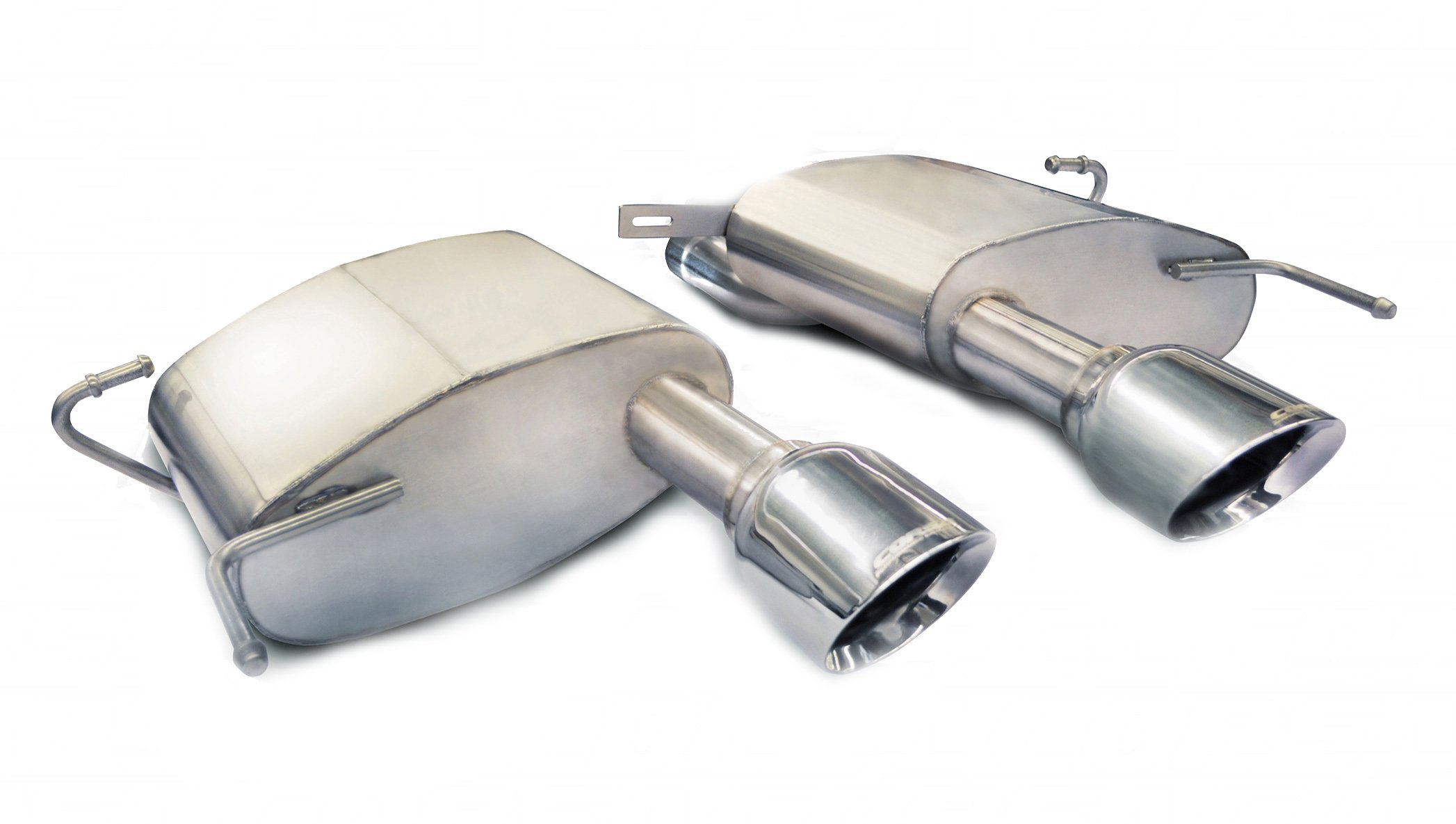 14942 2.5 Inch Axle-Back Sport Dual Exhaust 4.5 Inch Polished Tips 11-15 Cadillac CTS-V Coupe 6.2L V8 Stainless Steel Corsa Performance