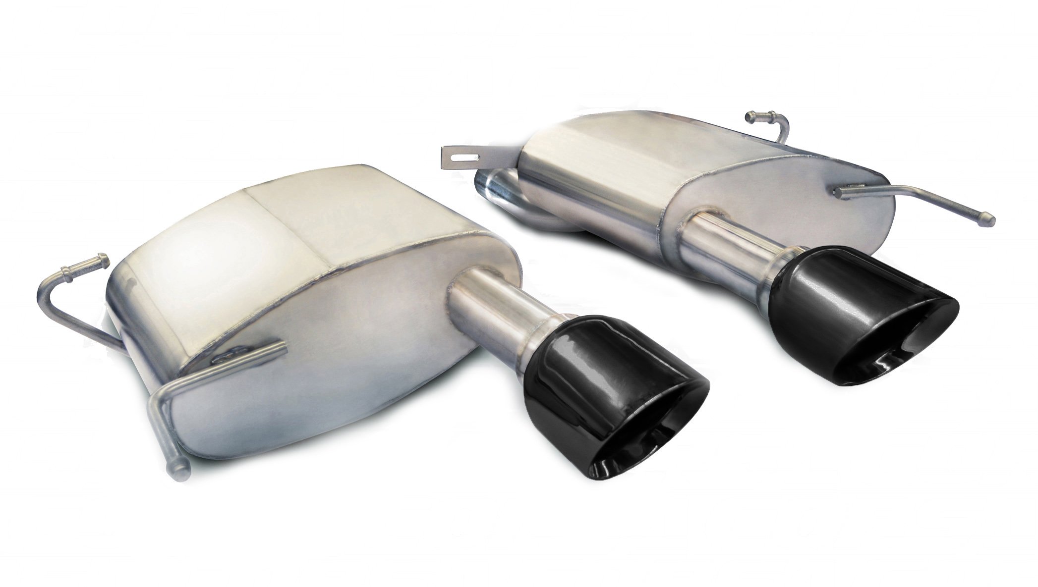 14942BLK 2.5 Inch Axle-Back Sport Dual Exhaust 4.5 Inch Black Tips 11-15 Cadillac CTS-V Coupe 6.2L V8 Stainless Steel Corsa Performance