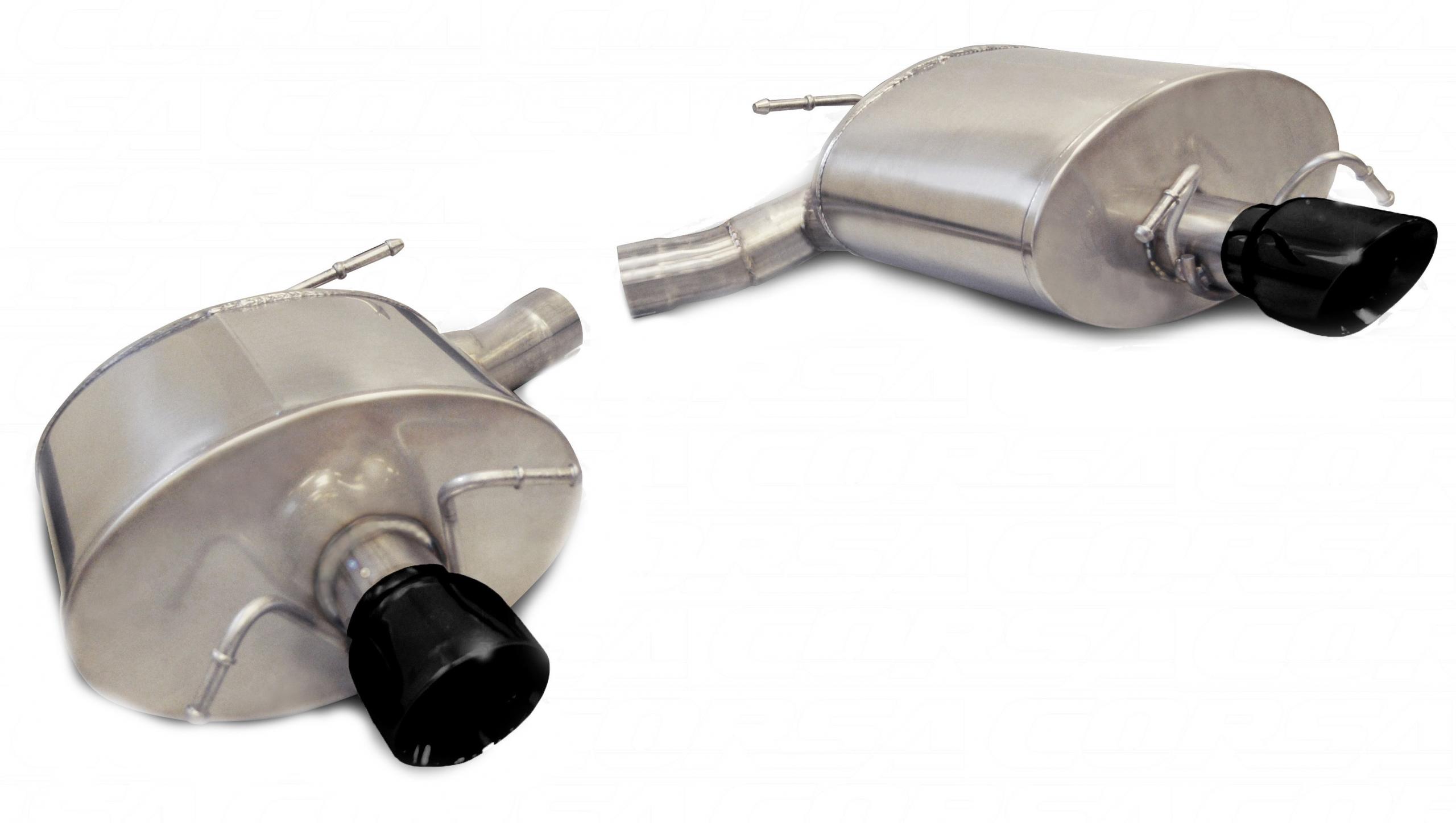 14948BLK 2.5 Inch Axle-Back Sport Dual Exhaust 3.5 Inch Black Tips 11-14 Cadillac CTS-V Wagon 6.2L V8 Stainless Steel Corsa Performance