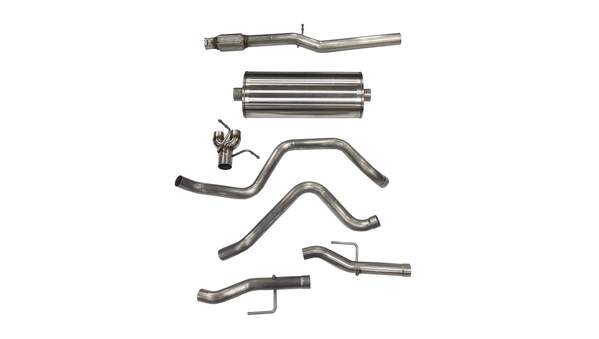 21033 2019+ Silverado Sierra 6.2L V8 3.0 Inch Dual Rear Exit Catback Exhaust System 147.5 WB Corsa Performance