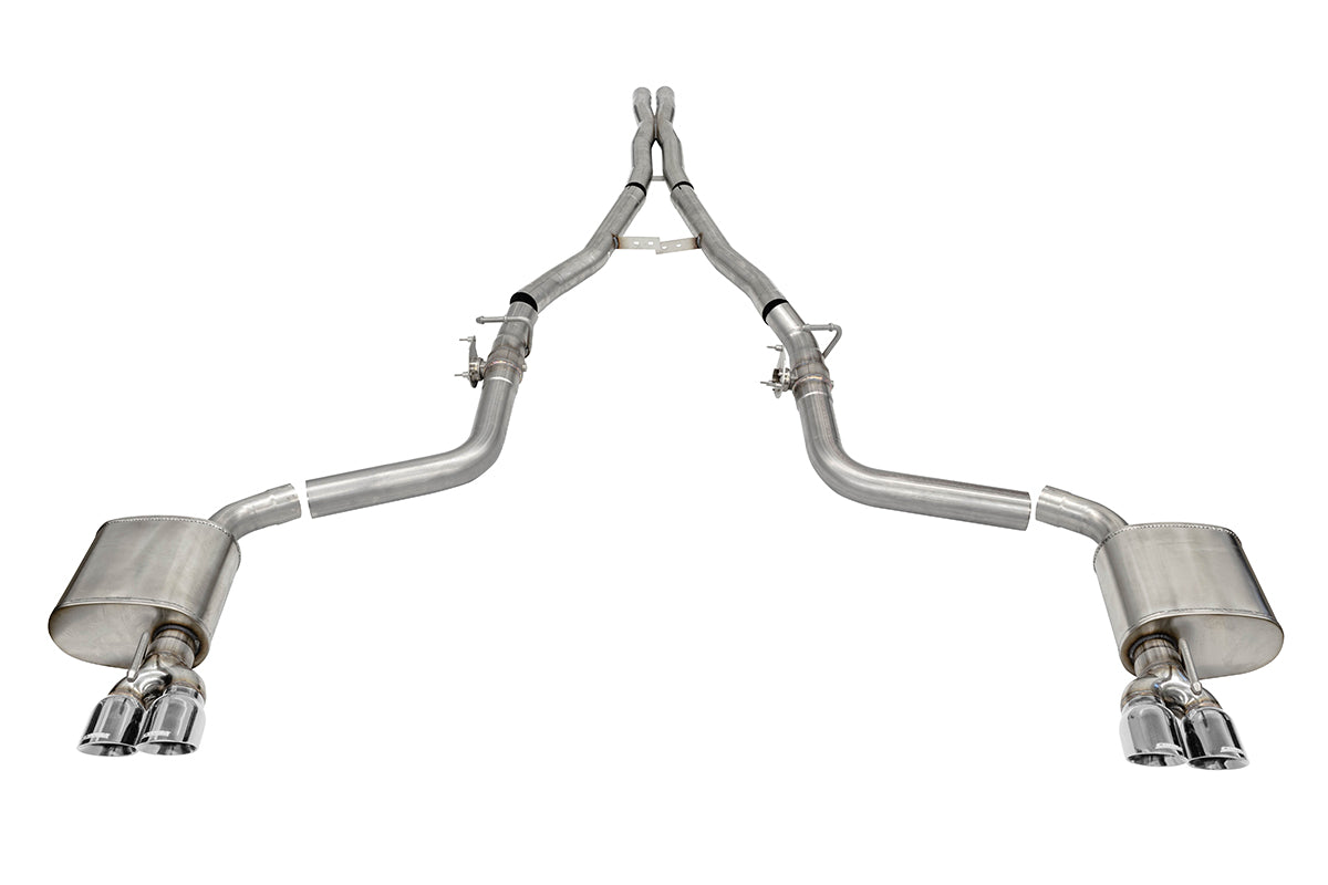 21070 Corsa Xtreme 2.75 In Valved Cat-Back 3-5 In Tips 2015-2022 Challenger Polished Tips