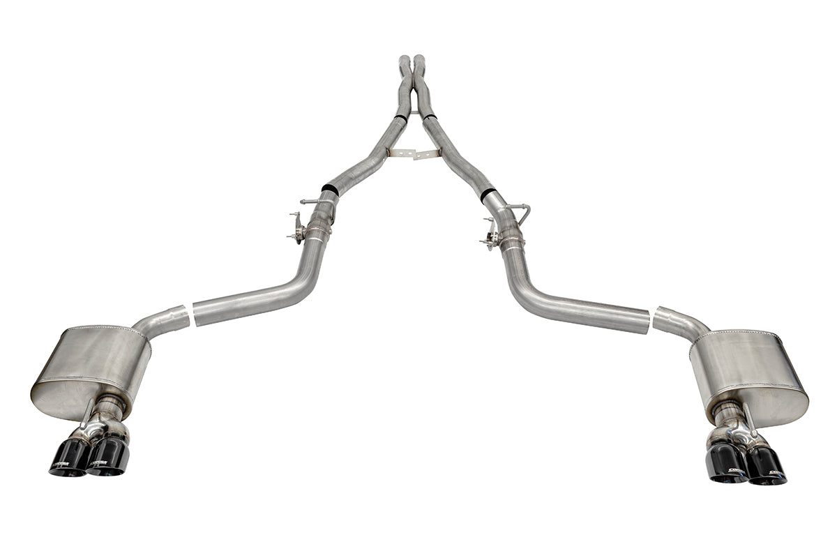 21070BLK Corsa Xtreme 2.75 In Valved Cat-Back 3-5 In Tips 2015-2022 Challenger Gloss Black Tips