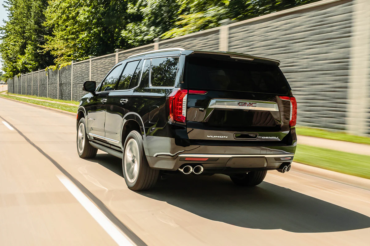 Corsa Sport 3.5 in Cat-Back DRE 4.0 in Twin Gloss Black Tips | 2021-2025 Chevrolet Tahoe, GMC Yukon Denali 6.2L 21129BLK - Image 2