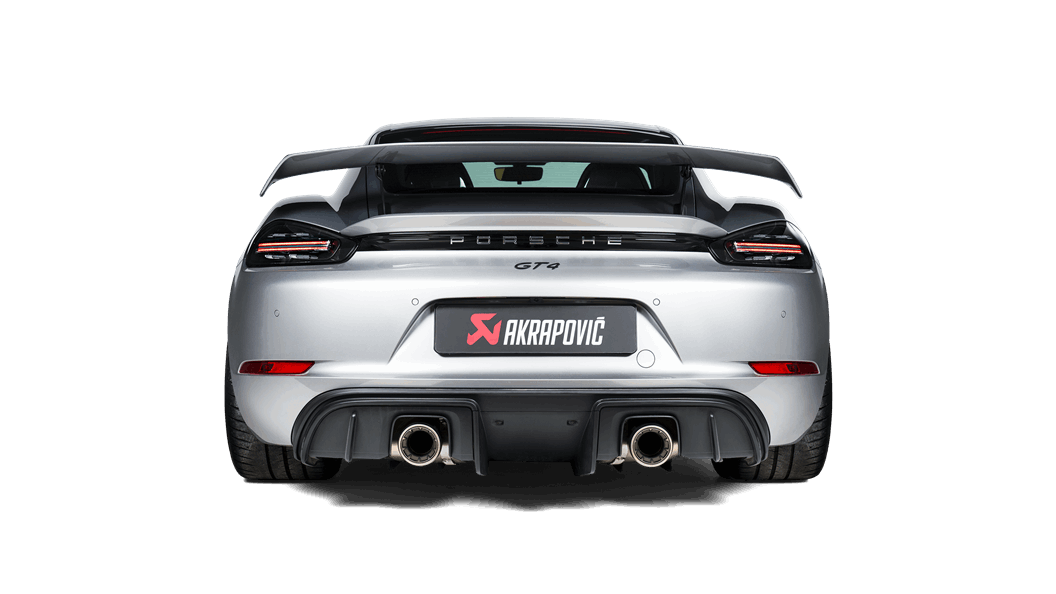 Akrapovic Titanium Exhaust Tips Natural Finish Porsche 718 Cayman GT4 And Spyder 2020 TP-T-S-27 - Image 3