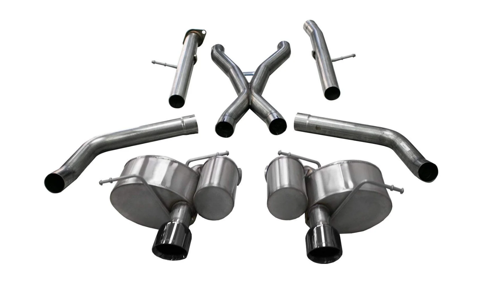 Corsa Xtreme Catback for Jeep Grand Cherokee SRT 6.4L 2012-2021 Black Gloss Tips 21058BLK
