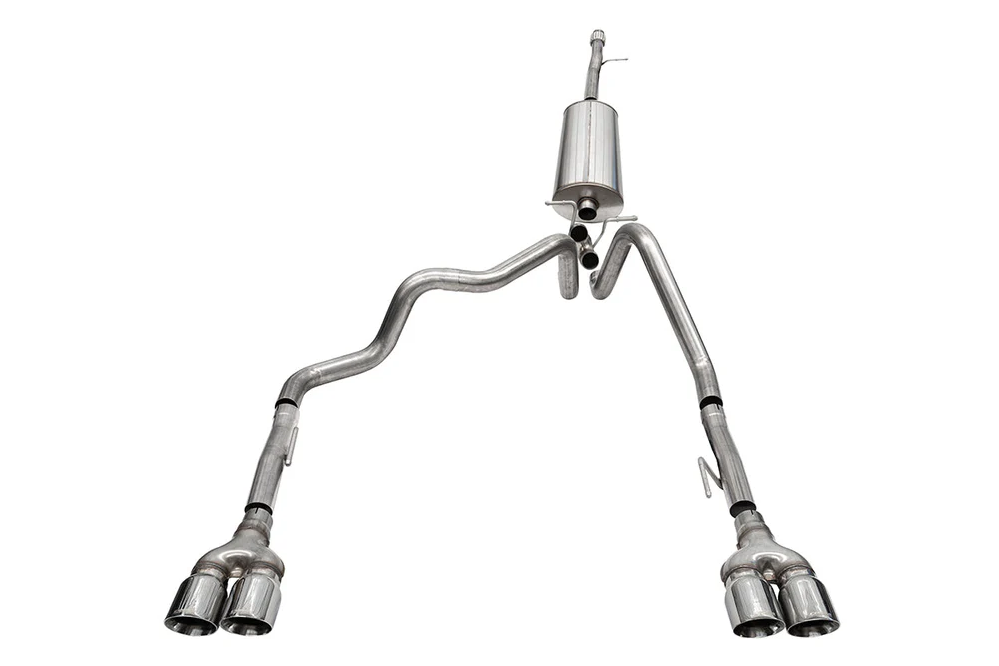 Corsa Sport 3.0 in Cat-Back DRE Twin 4.0 in 2019-2024 Silverado Sierra Denali 5.3L 147WB 21199