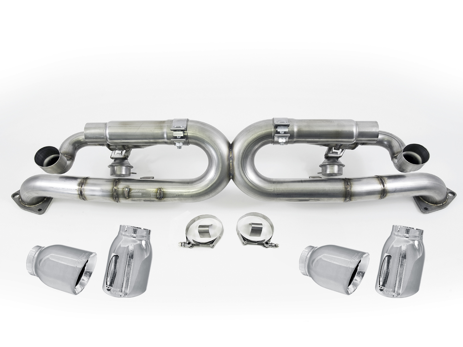 AWE SwitchPath™ Exhaust for Porsche 991 - PSE cars - Chrome Silver Tips 3025-42010