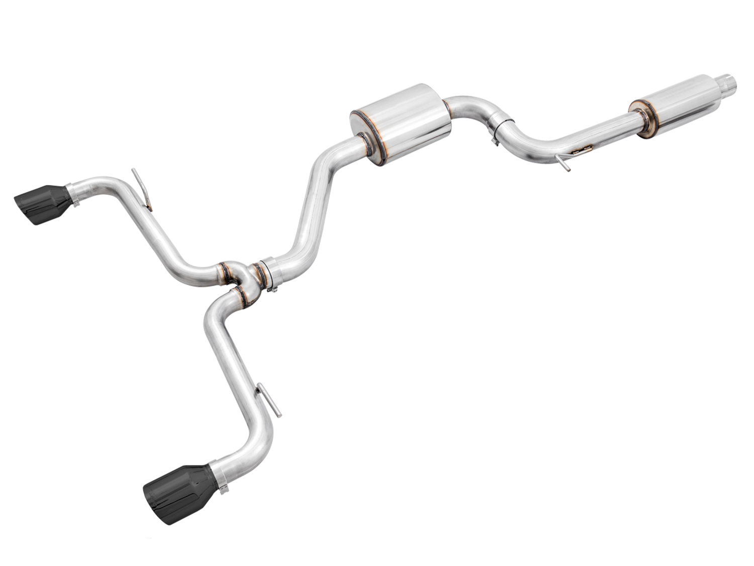 AWE Touring Edition Exhaust for VW MK7 GTI - Diamond Black Tips 3015-33050