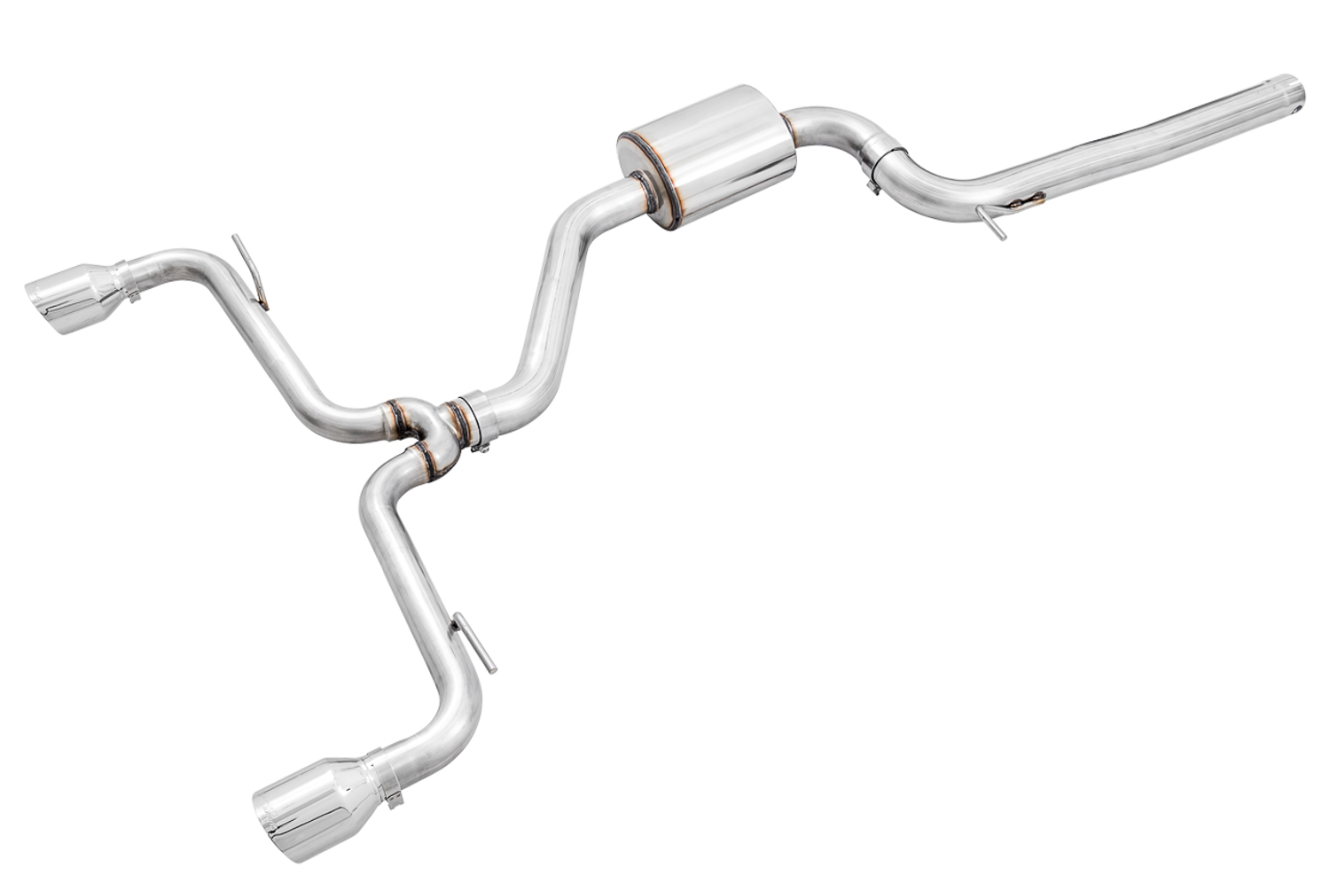 AWE Track Edition Exhaust for VW MK7.5 GTI - Chrome Silver Tips 3020-32042