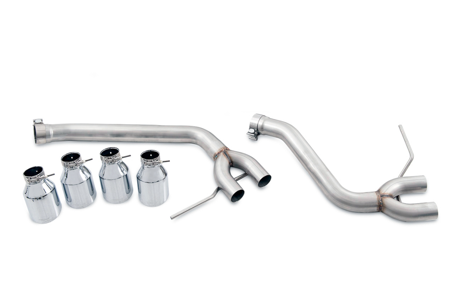 AWE Track Edition Axle-back Exhaust for Porsche Macan S / GTS / Turbo - Chrome Silver 102mm Tips 3020-42040