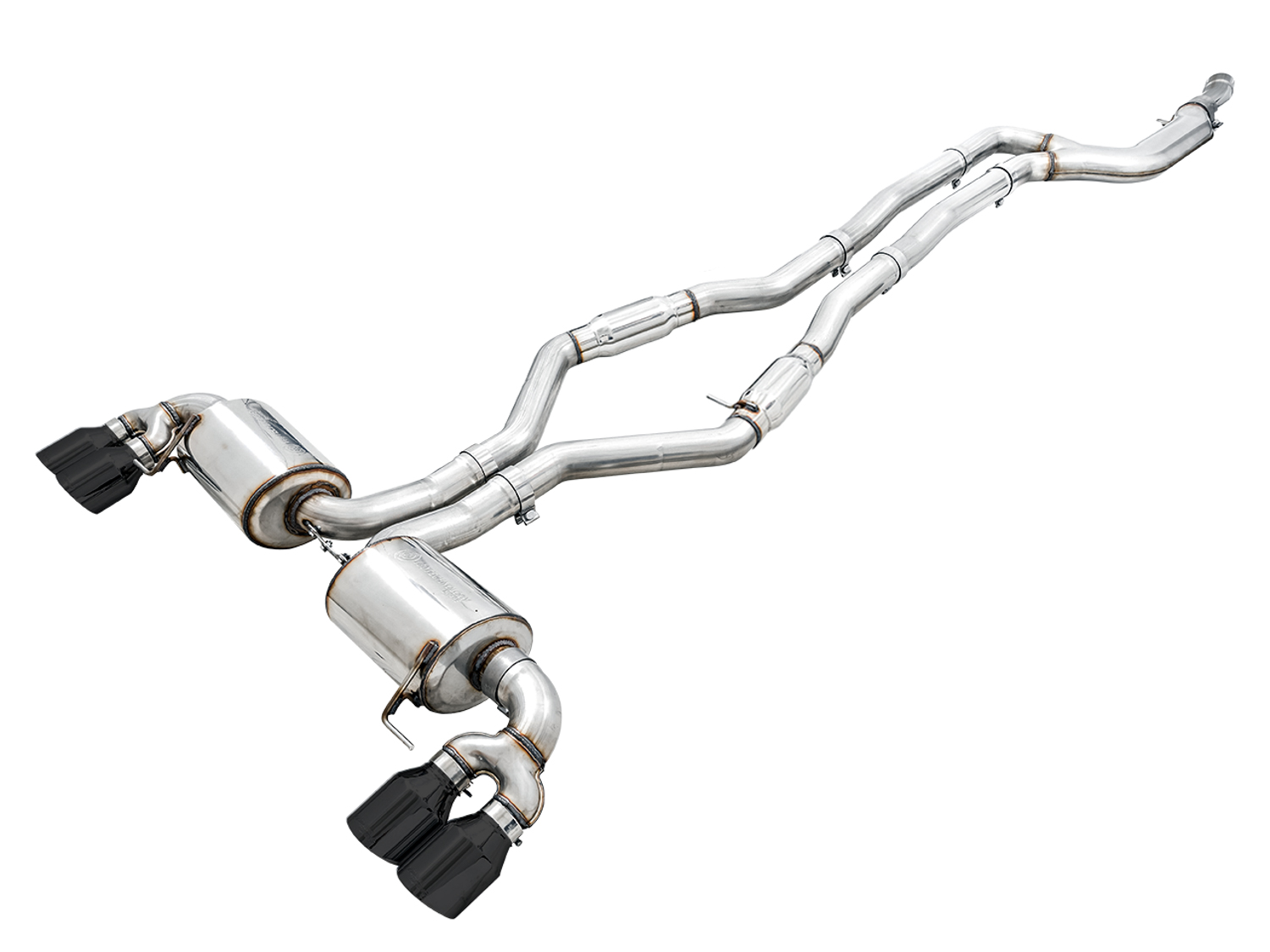 AWE Resonated Touring Edition Exhaust for G2X M340i / M440i - Diamond Black Tips 3015-43158