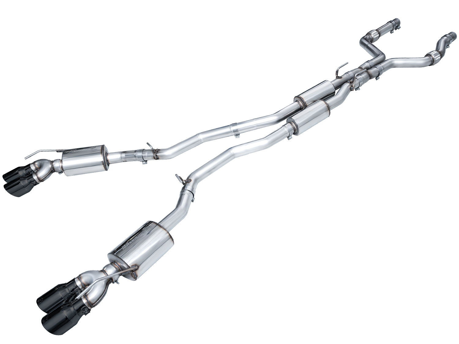 AWE Touring Edition Exhaust for Ford Explorer ST - Diamond Black Tips 3015-43625