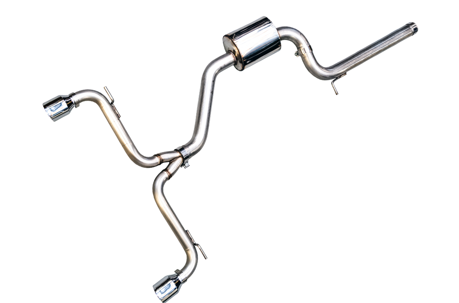 AWE Track Edition Exhaust for VW MK7 GTI - Chrome Silver Tips 3020-32022