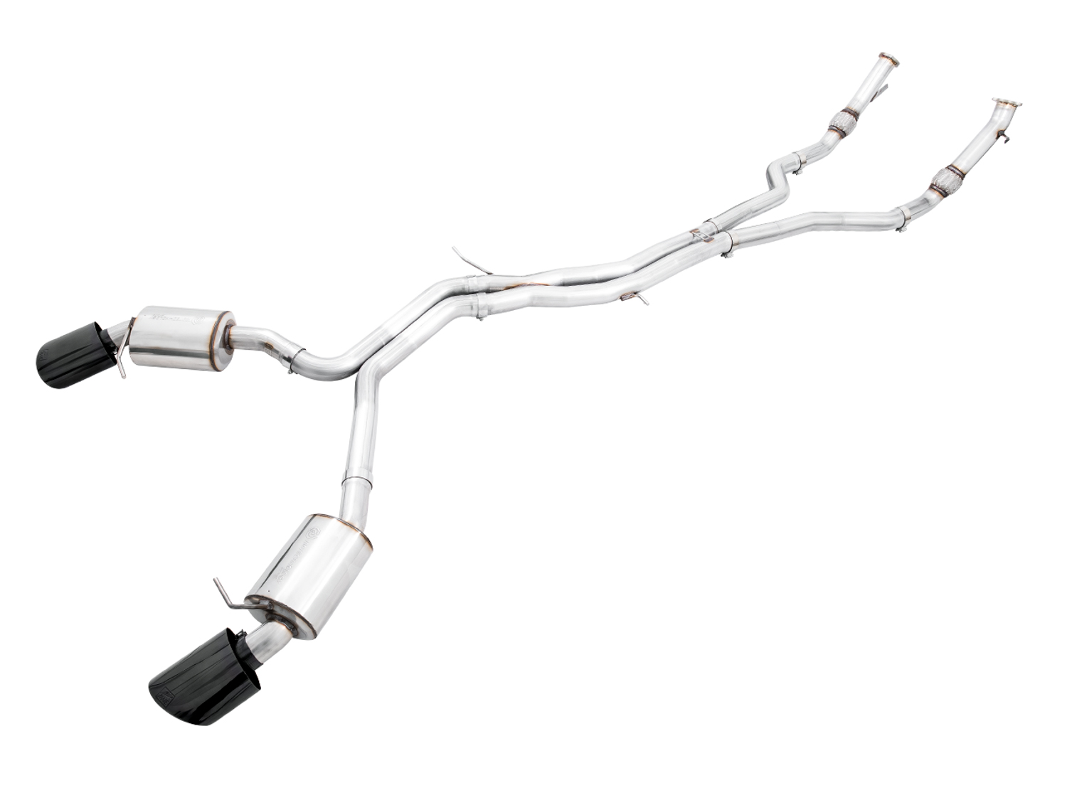 AWE Touring Edition Exhaust for Audi B9 RS 5 Coupe - Non-Resonated - Diamond Black RS-style Tips 3015-33108