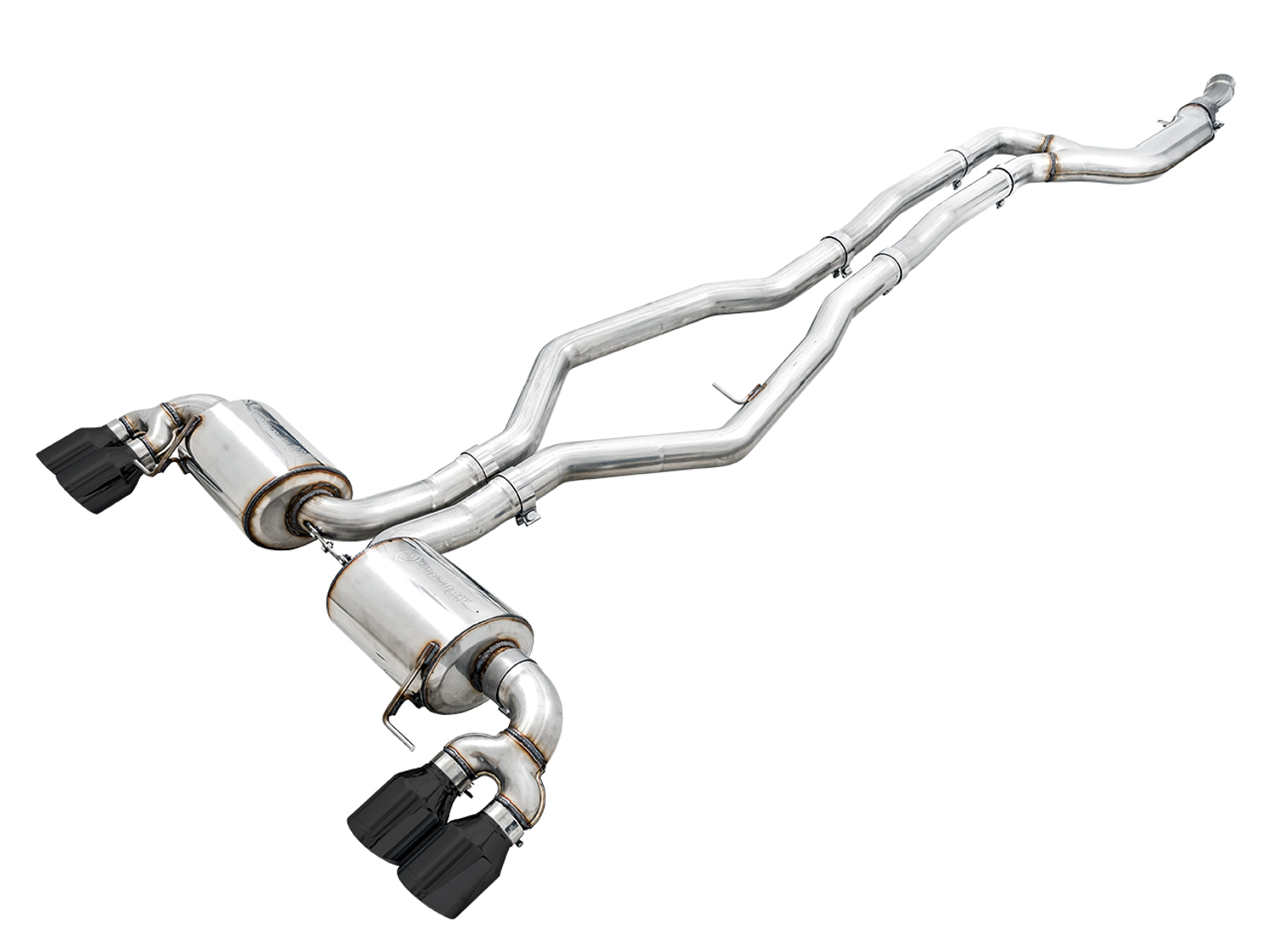 AWE Non-Resonated Touring Edition Exhaust for G2X M340i / M440i - Diamond Black Tips 3015-43156
