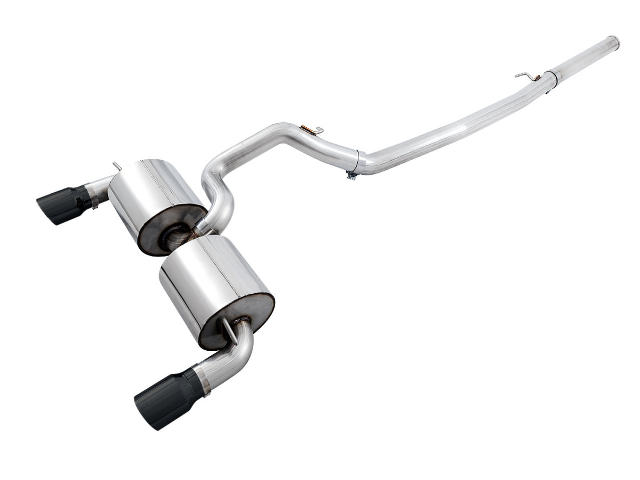 AWE Touring Edition Cat-back Exhaust for Ford Focus RS - Non-Resonated - Diamond Black Tips 3015-33088