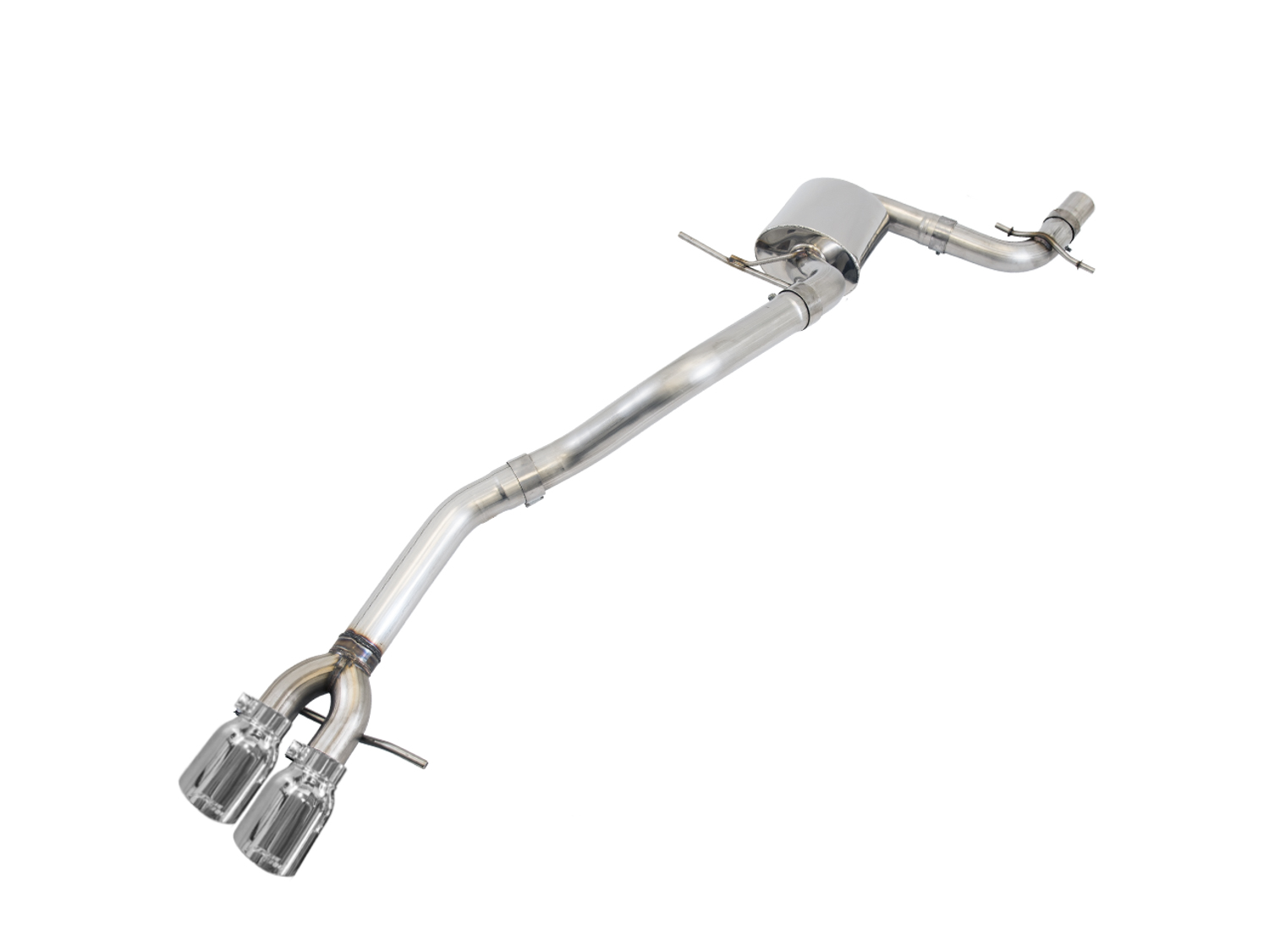 AWE Track Edition Exhaust for MK6 GLI 2.0T - MK6 Jetta 1.8T - Chrome Silver Tips 3020-22026