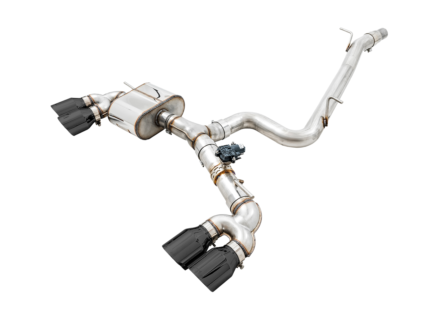 AWE SwitchPath™ Exhaust for MK7 Golf R - Diamond Black Tips, 102mm 3025-43068