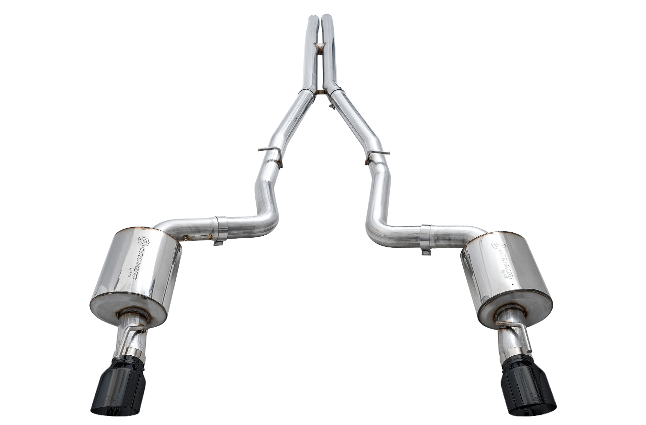 AWE Touring Edition Exhaust for 17+ Charger 5.7 - Diamond Black Tips 3020-33074