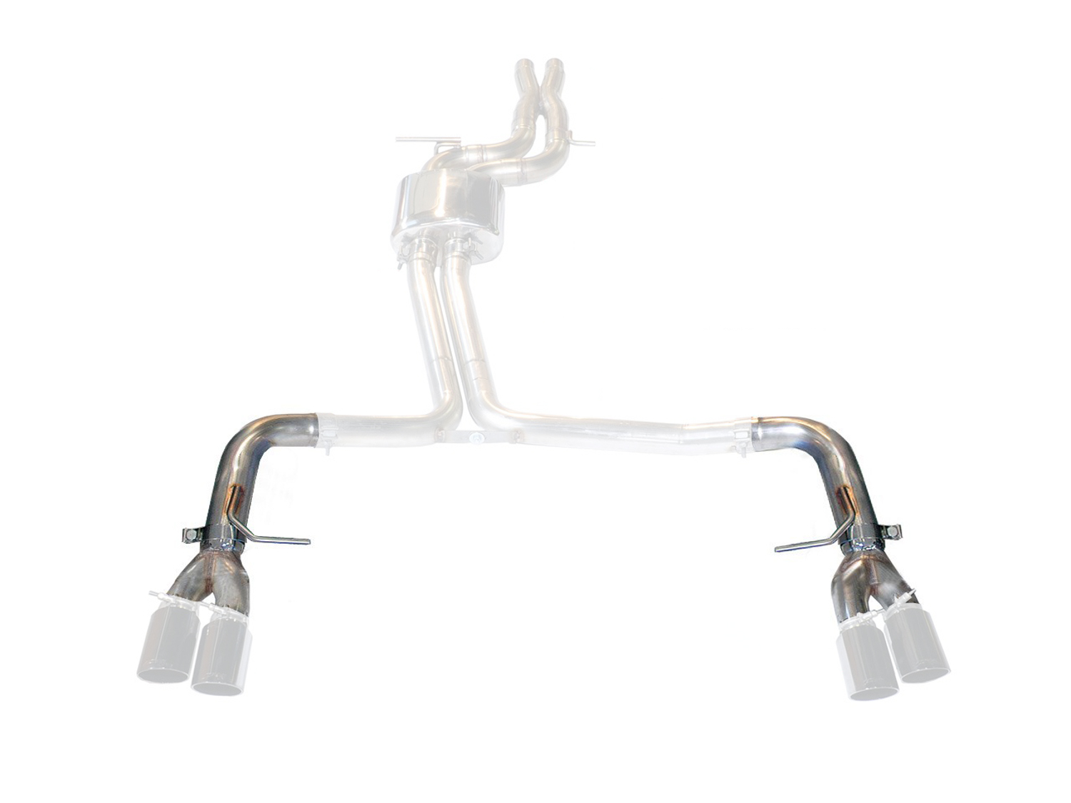 AWE Touring-to-Track Edition Conversion Kit for B8.5 S4/S5 3.0T - for 102mm Tips 3820-41008