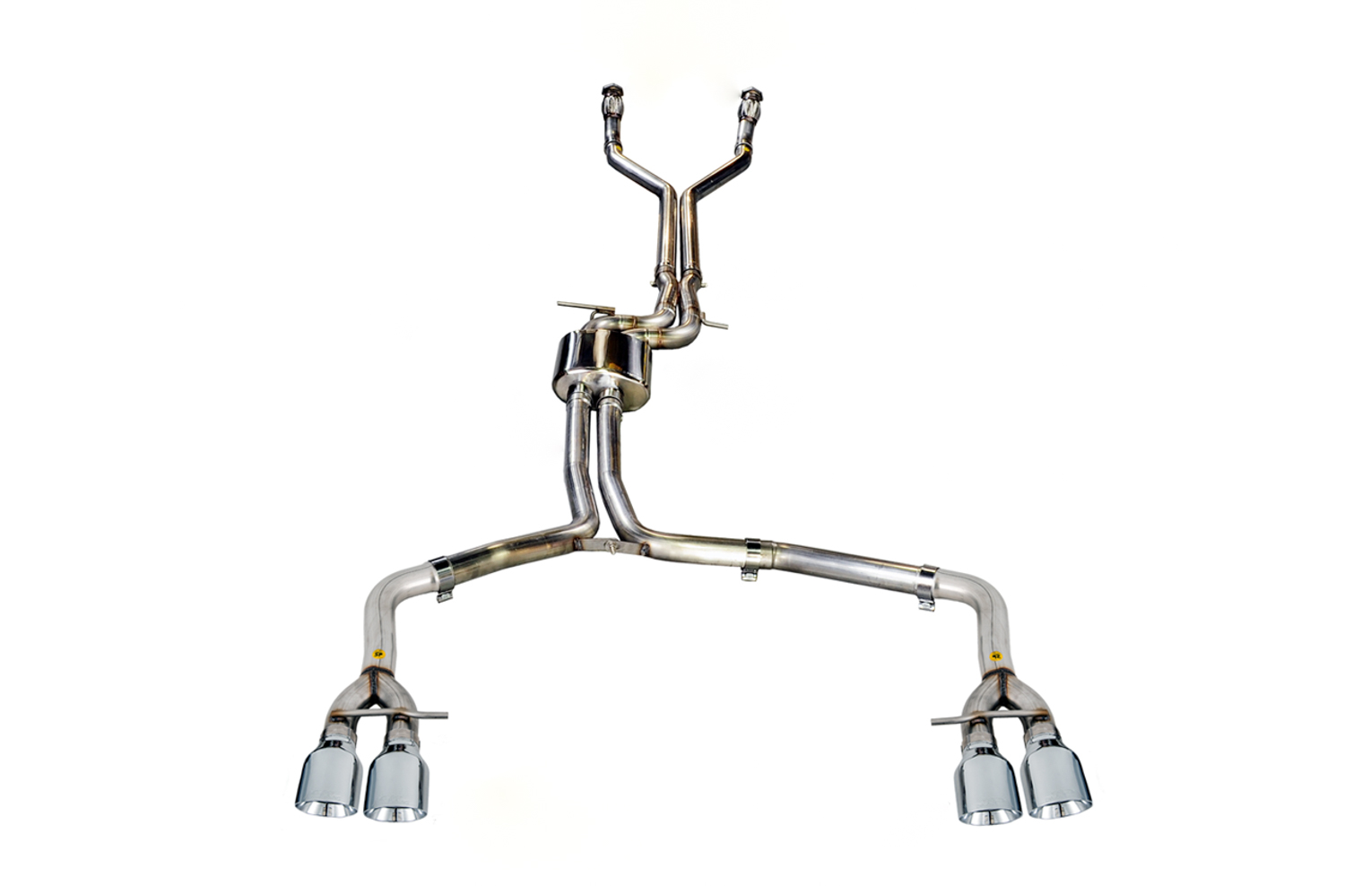 AWE Track Edition Exhaust for Audi C7 S7 4.0T - Chrome Silver Tips 3020-42044